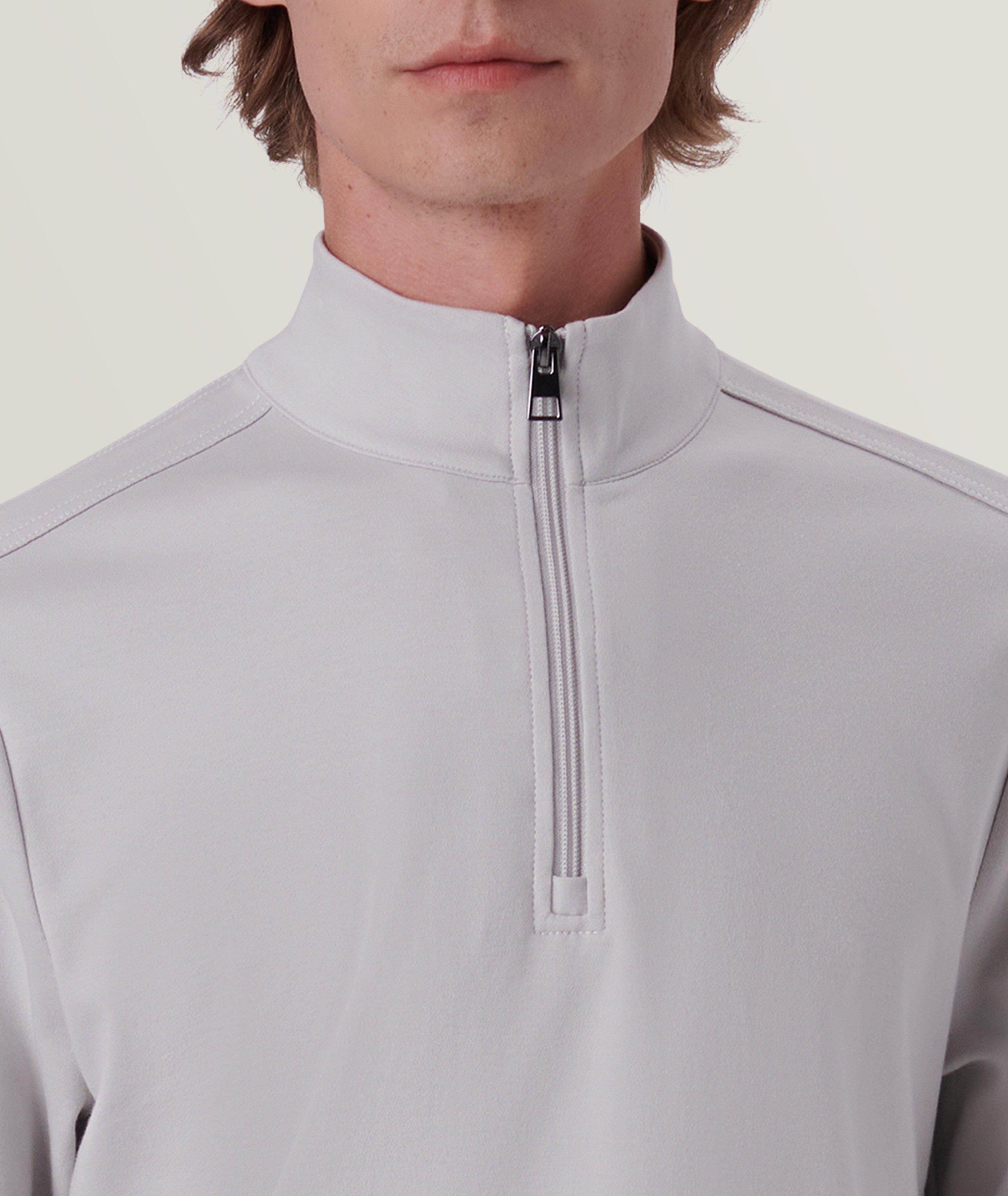 Quarter Zip Cotton Pullover image 1