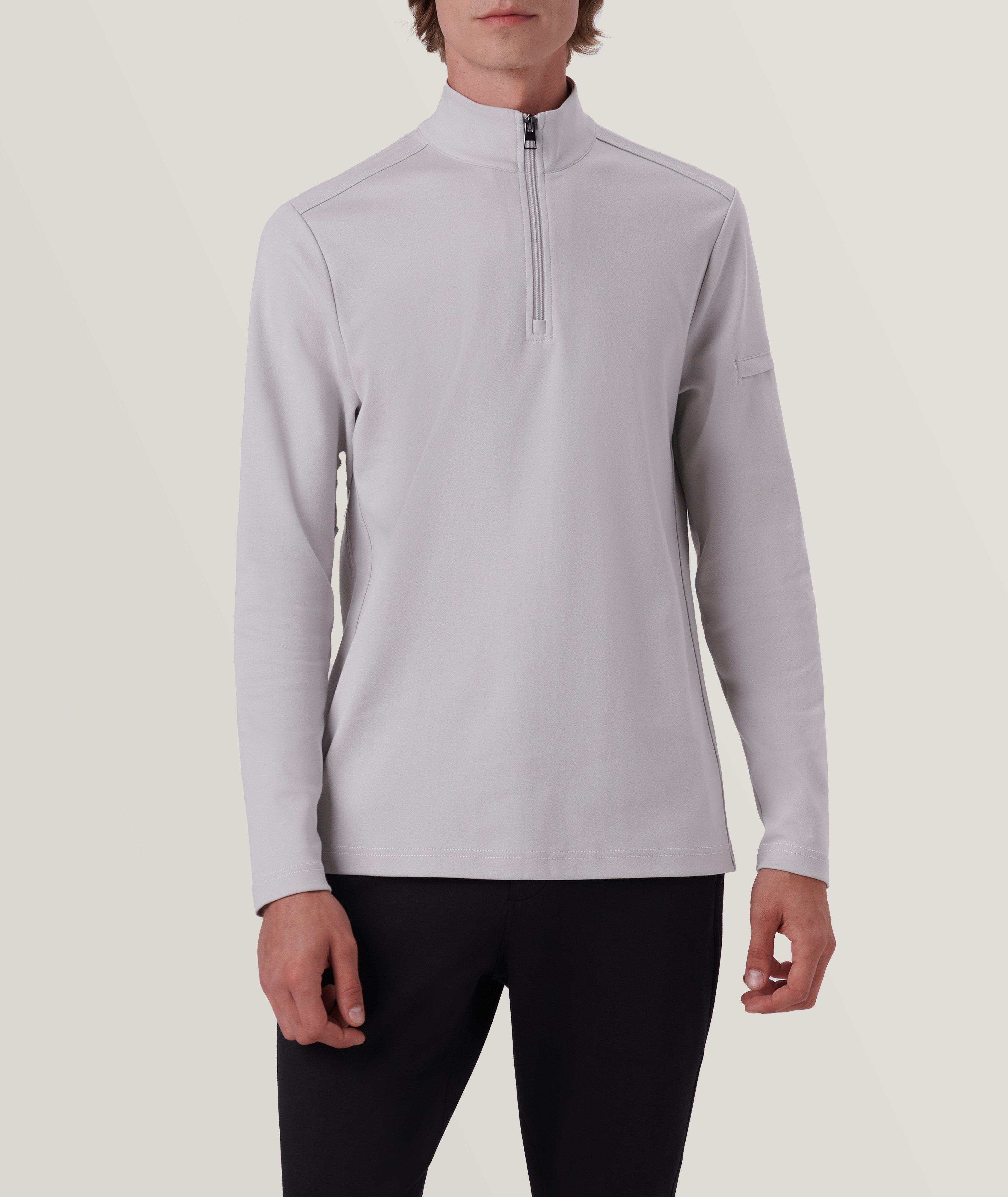 Quarter Zip Cotton Pullover image 2