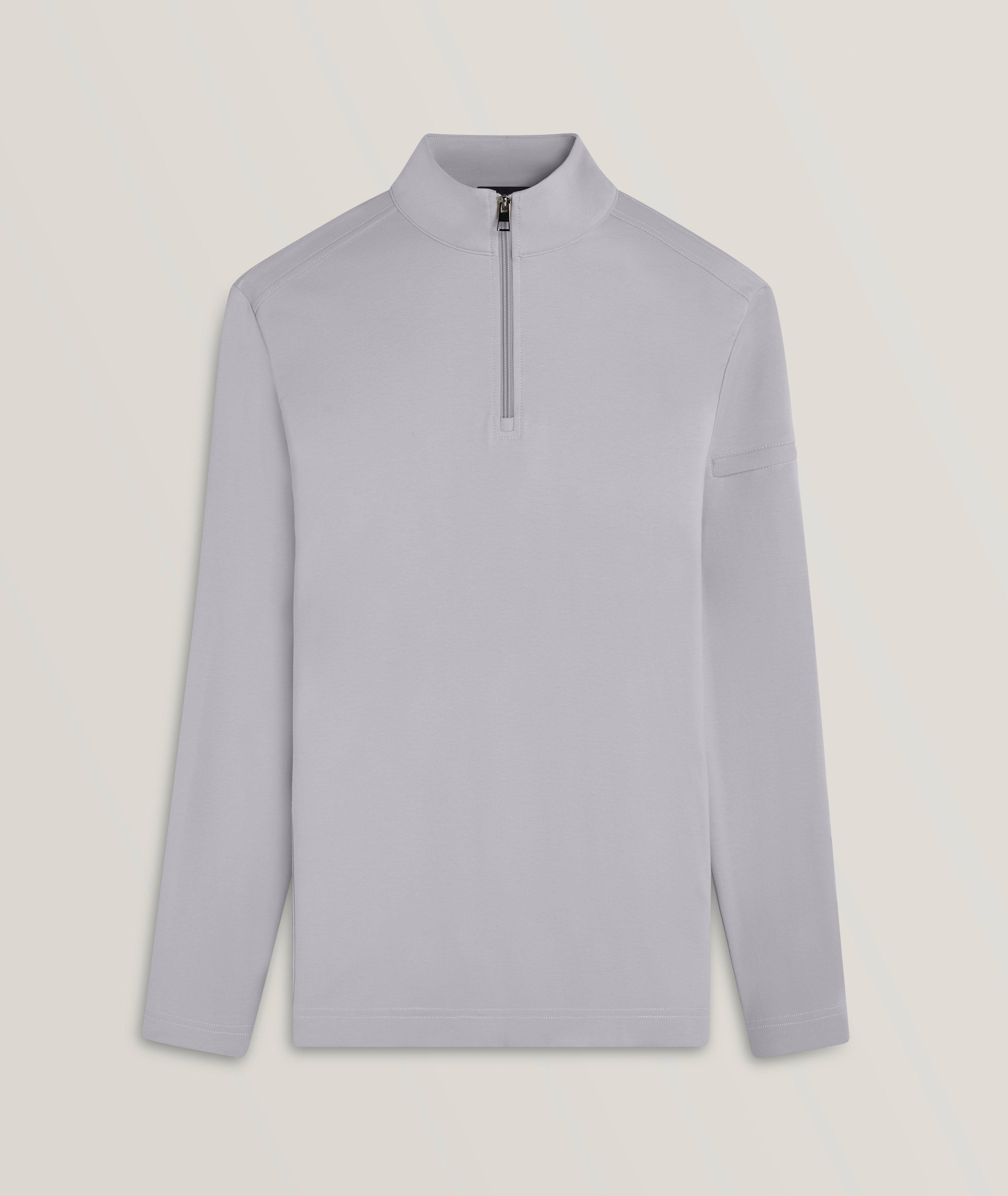 Quarter Zip Cotton Pullover image 0