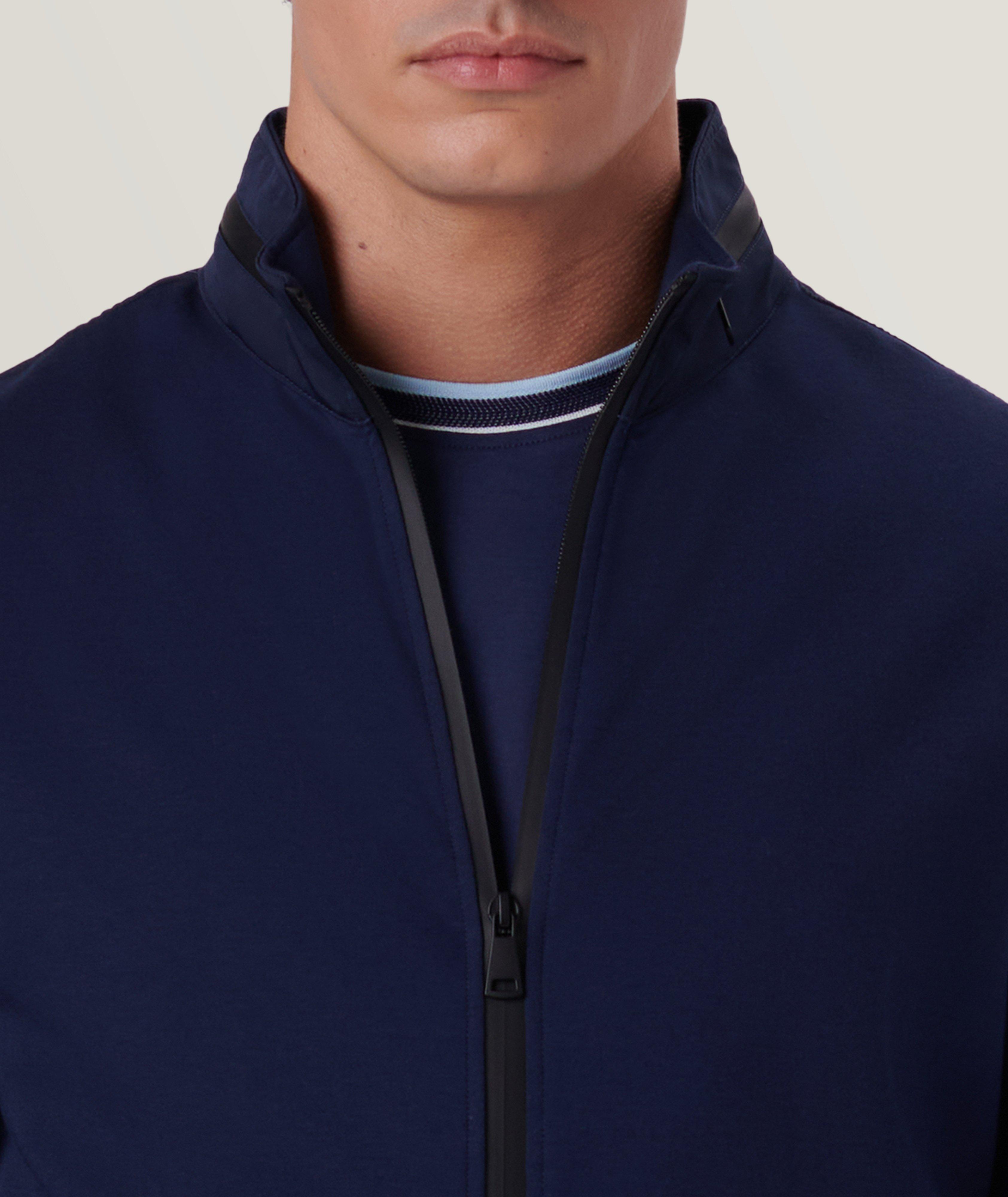 Mock Neck Cotton-Blend Jacket image 1