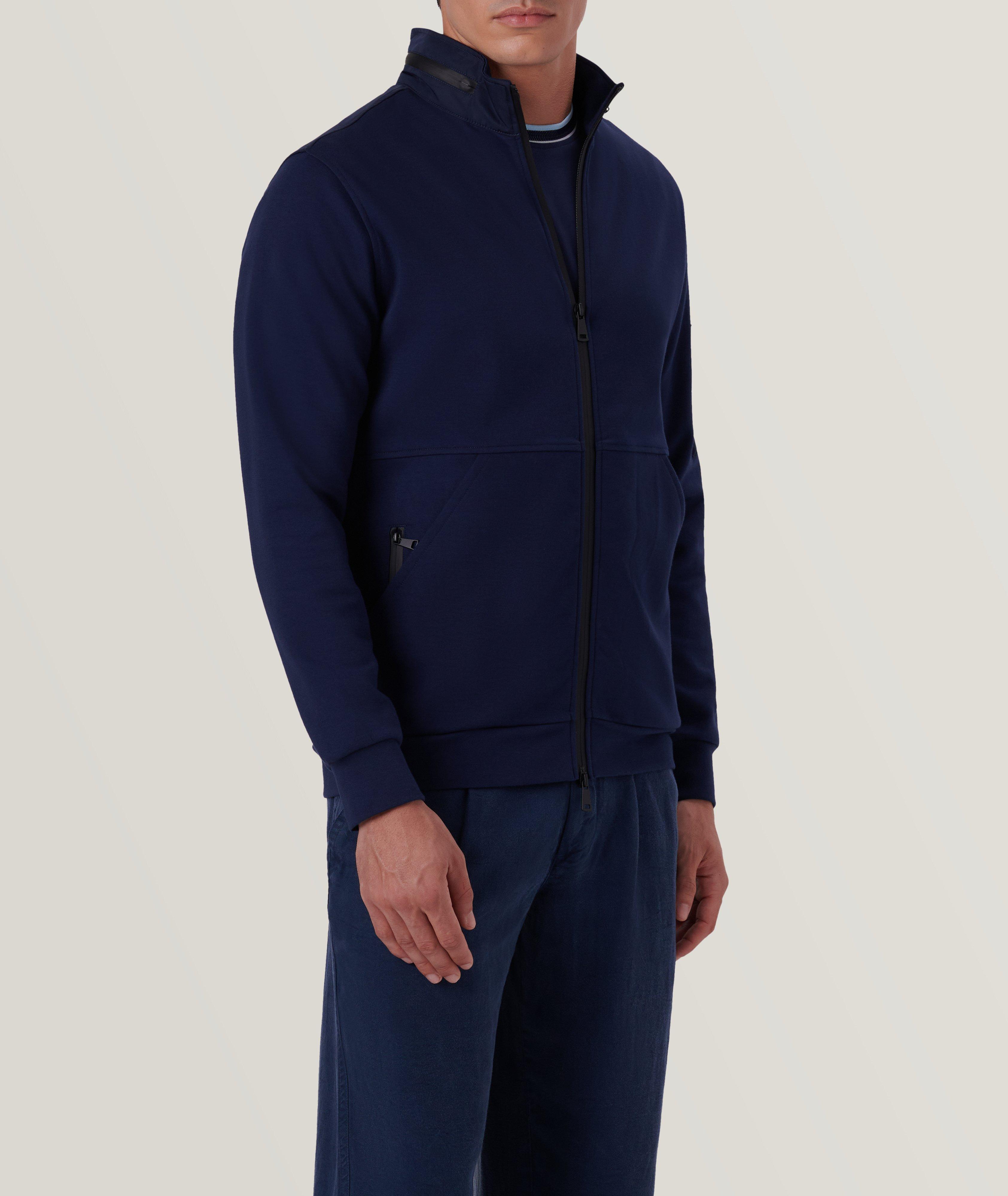 Mock Neck Cotton-Blend Jacket image 3