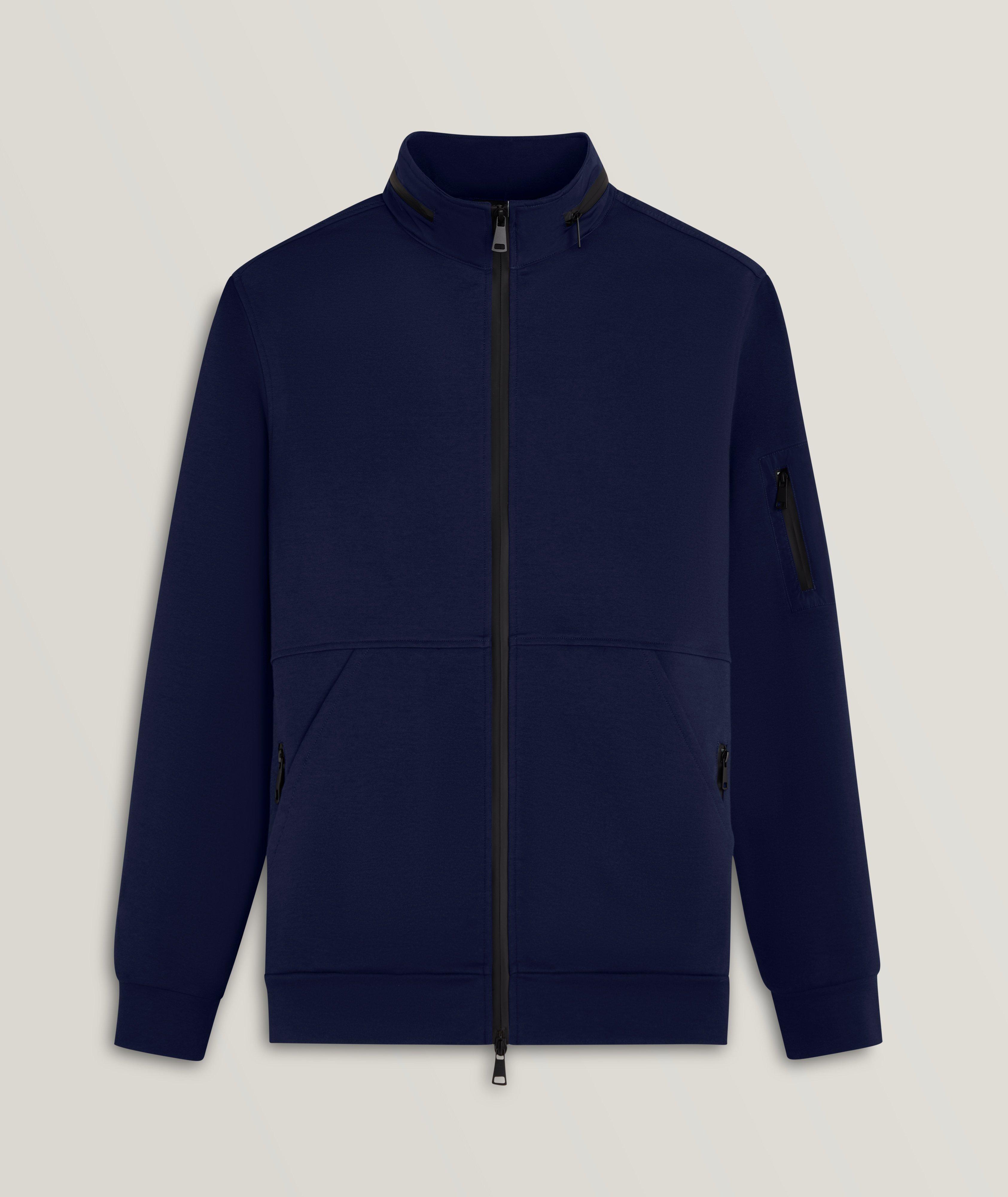 Mock Neck Cotton-Blend Jacket image 0