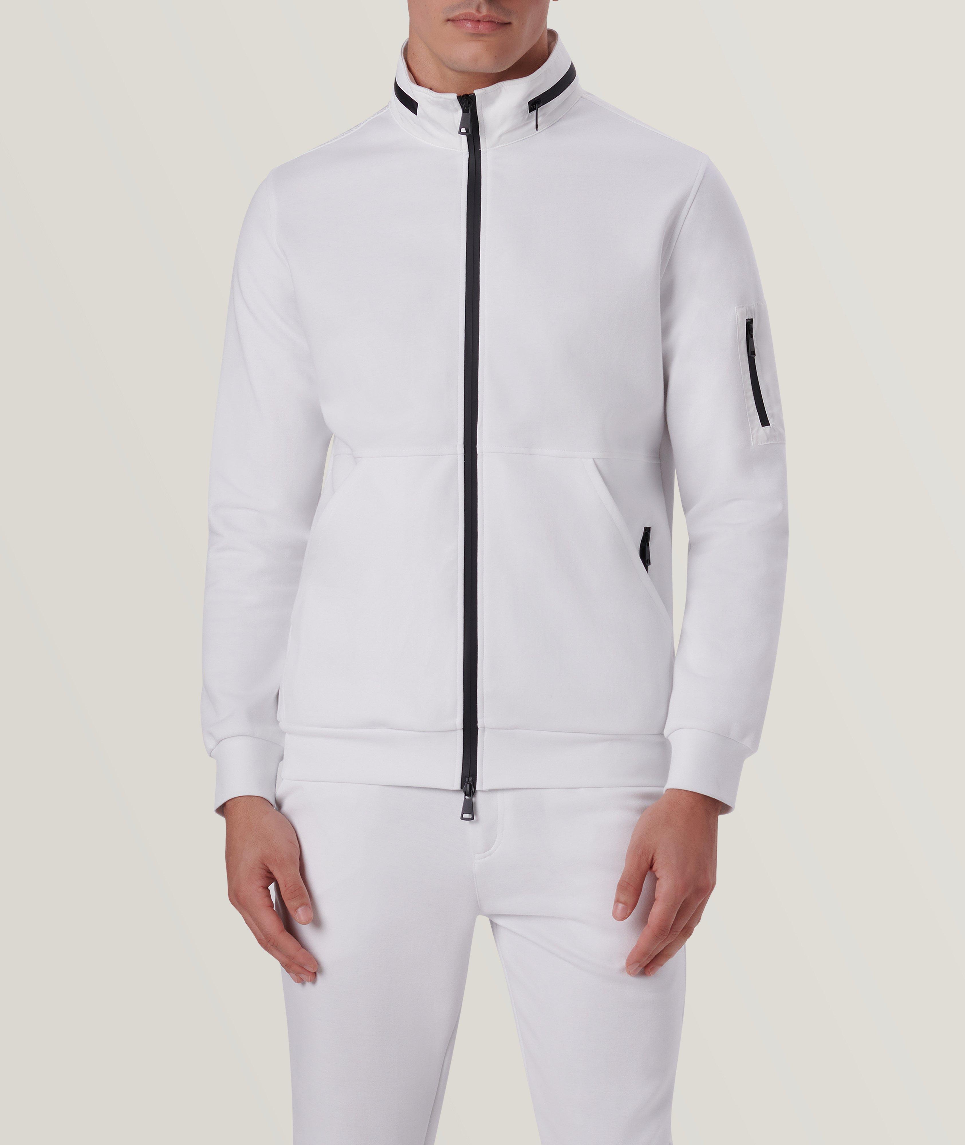 Mock Neck Cotton-Blend Jacket image 2