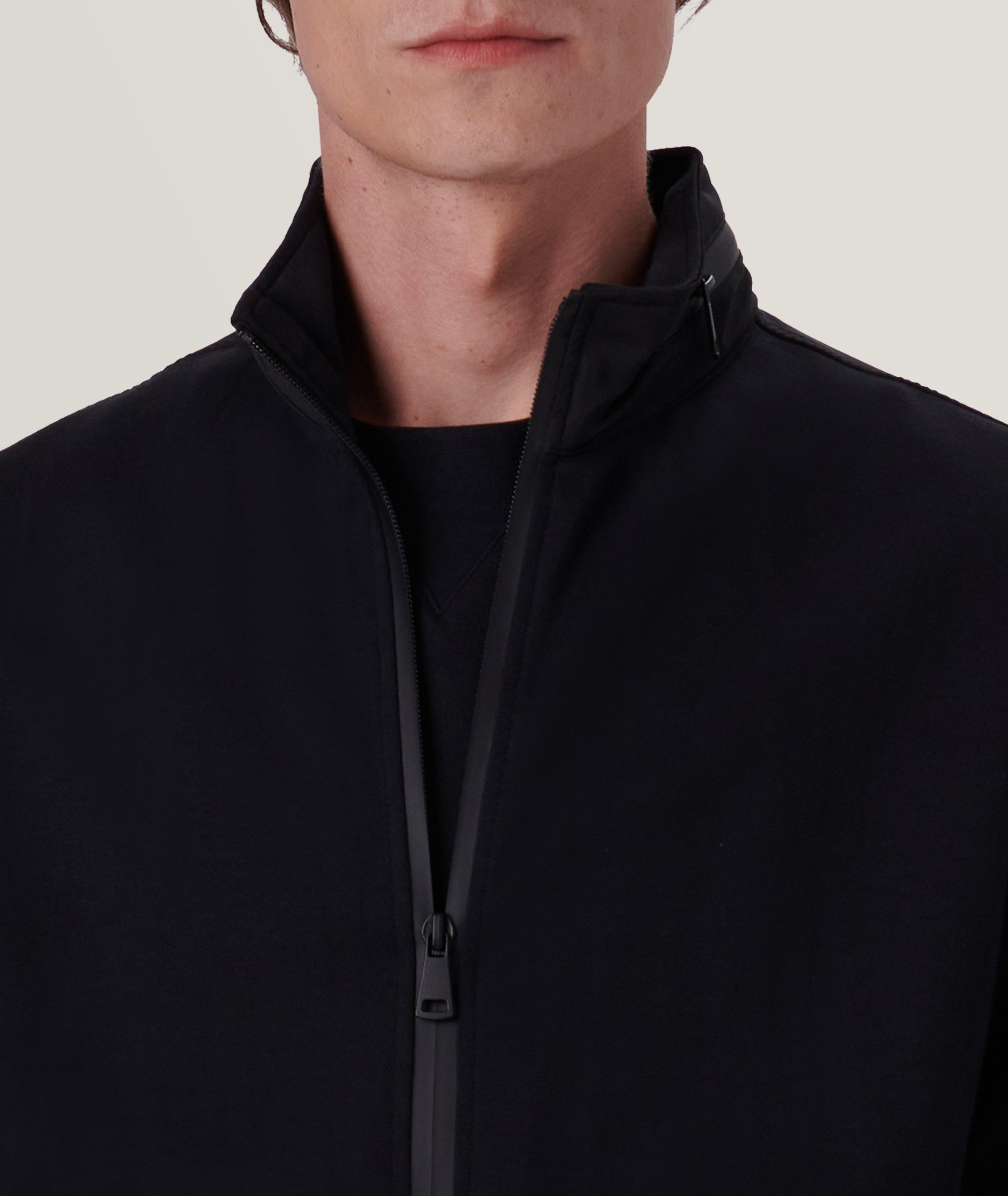 Mock Neck Cotton-Blend Jacket image 1