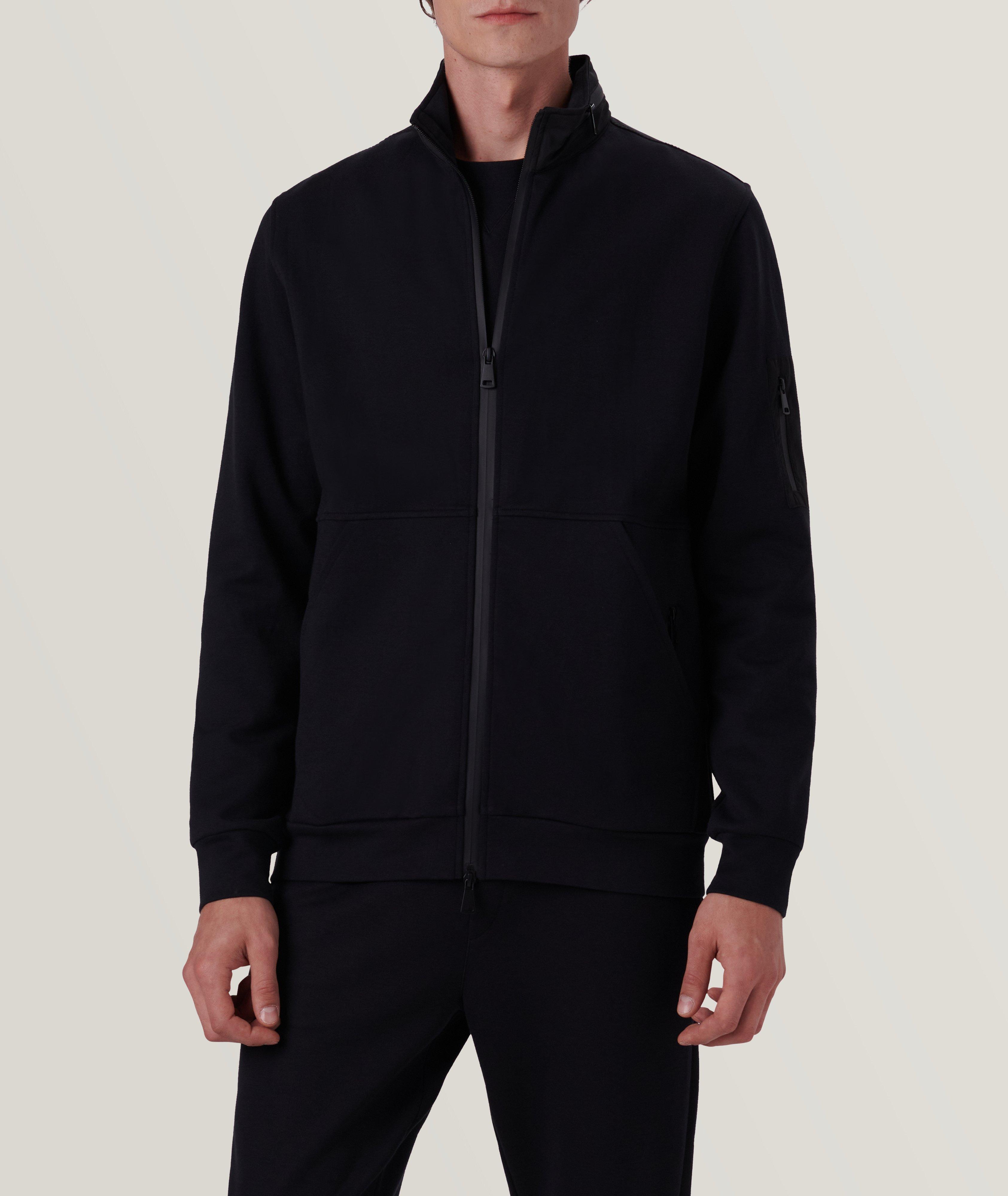Mock Neck Cotton-Blend Jacket image 2
