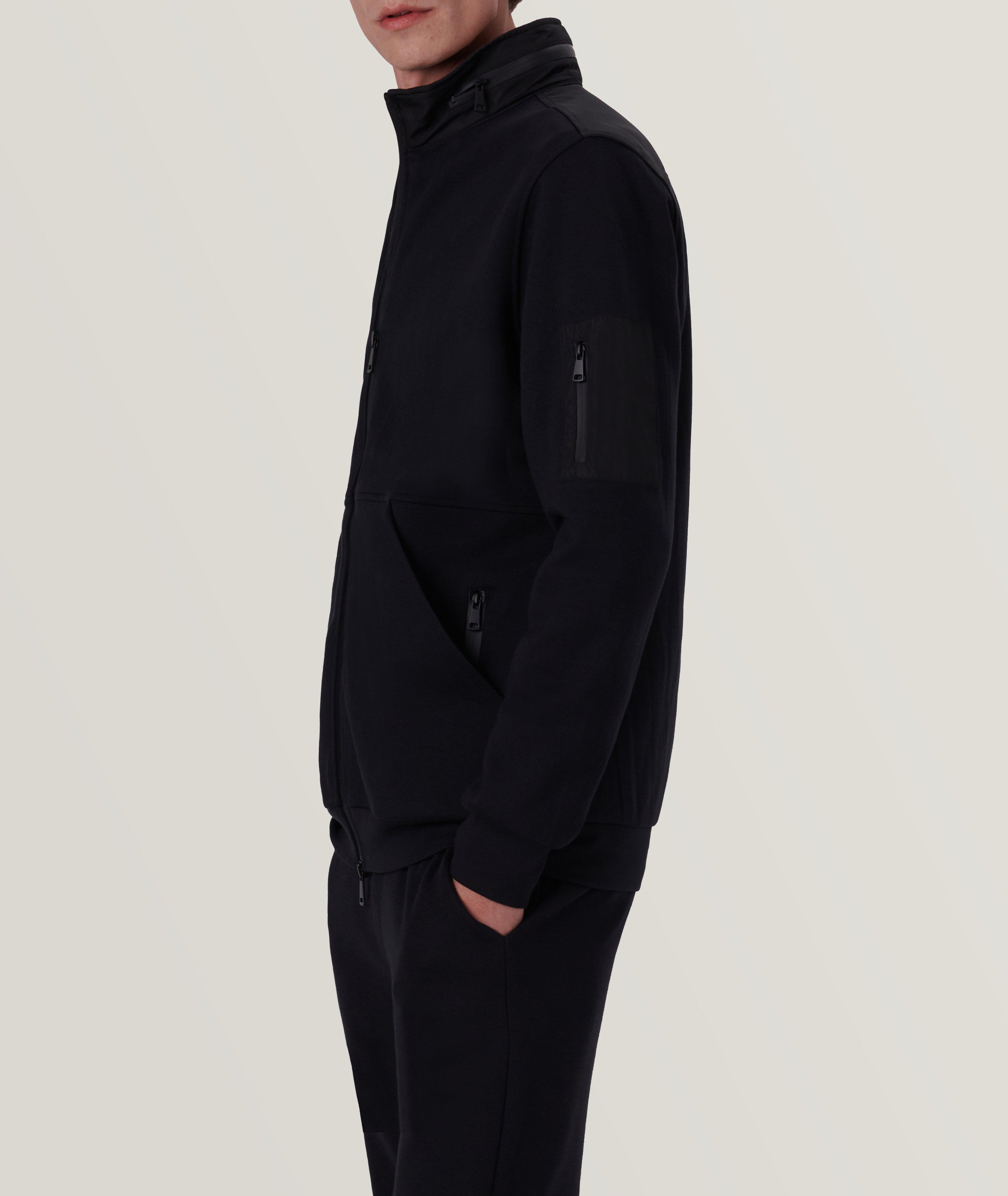 Mock Neck Cotton-Blend Jacket image 3