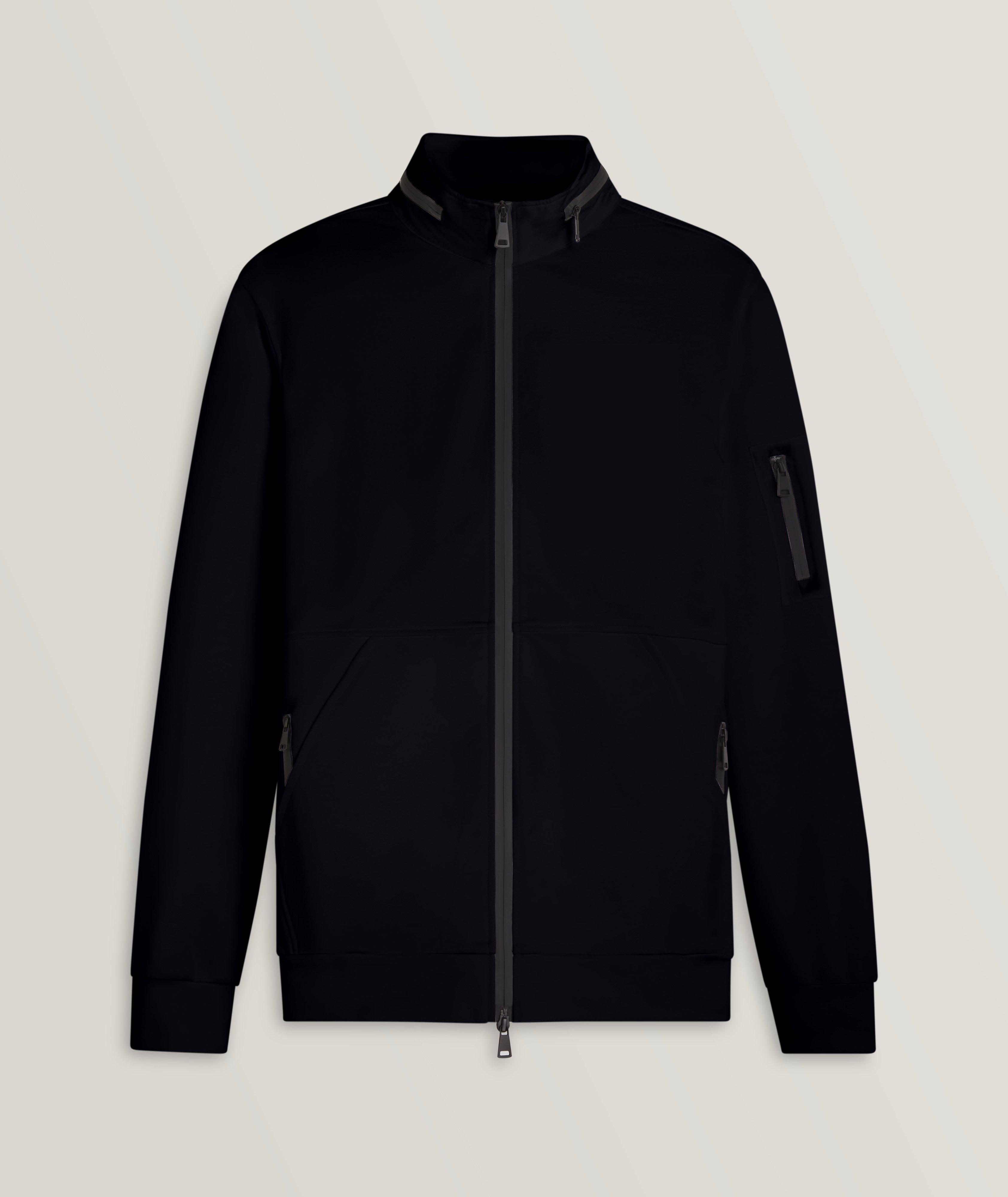 Mock Neck Cotton-Blend Jacket image 0