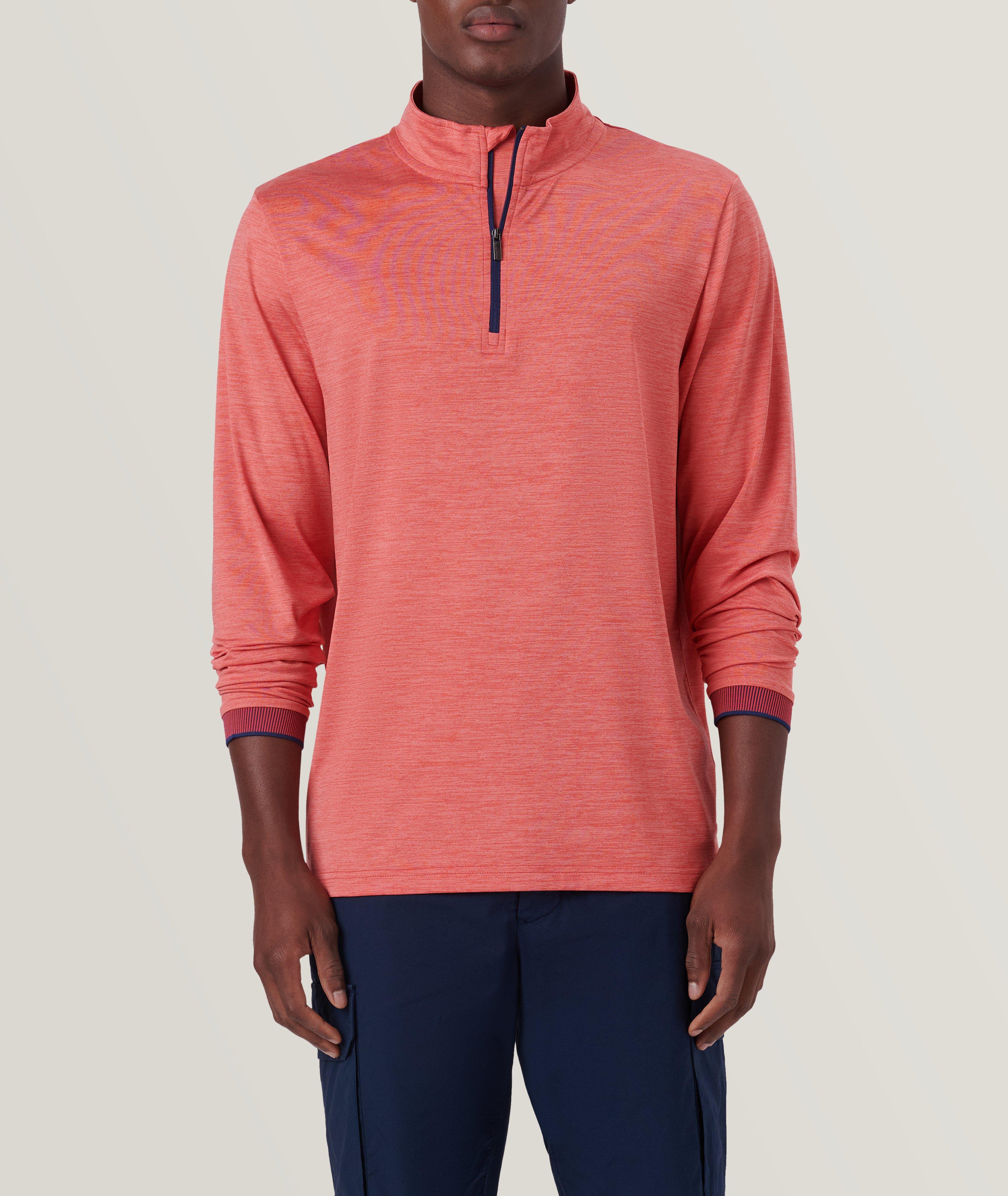 Solid Quarter Zip Pullover image 2