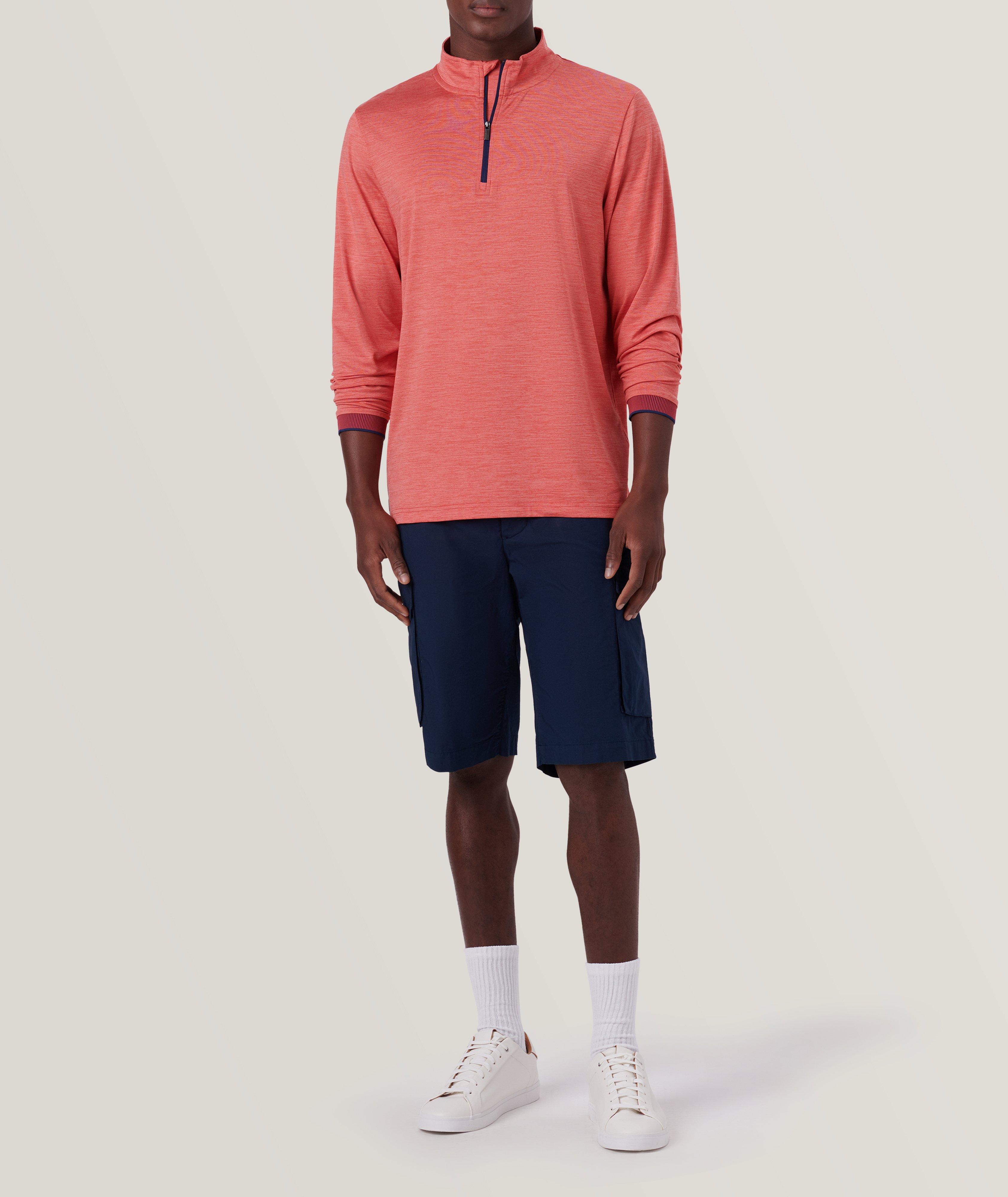 Solid Quarter Zip Pullover image 5