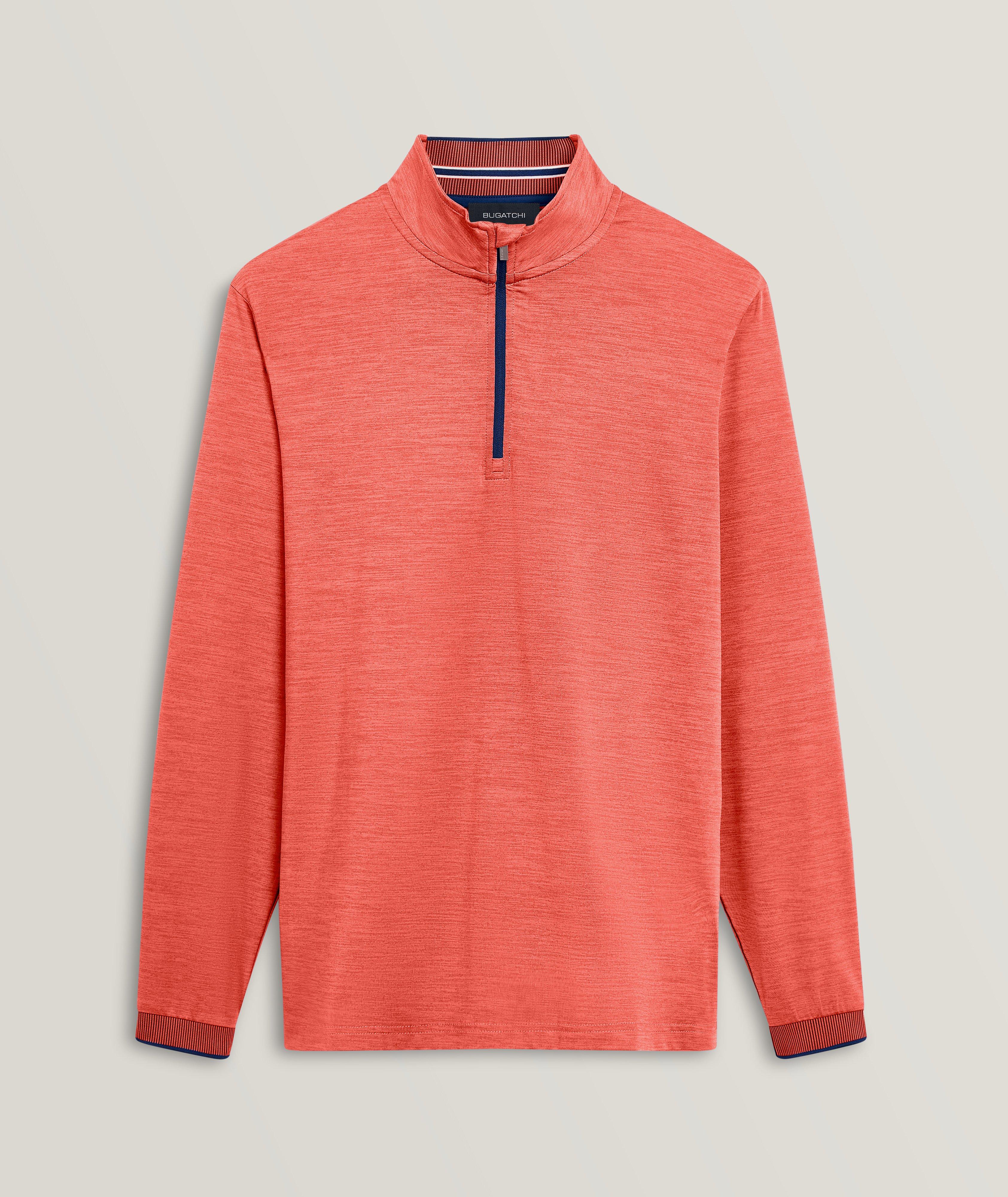 Solid Quarter Zip Pullover image 0