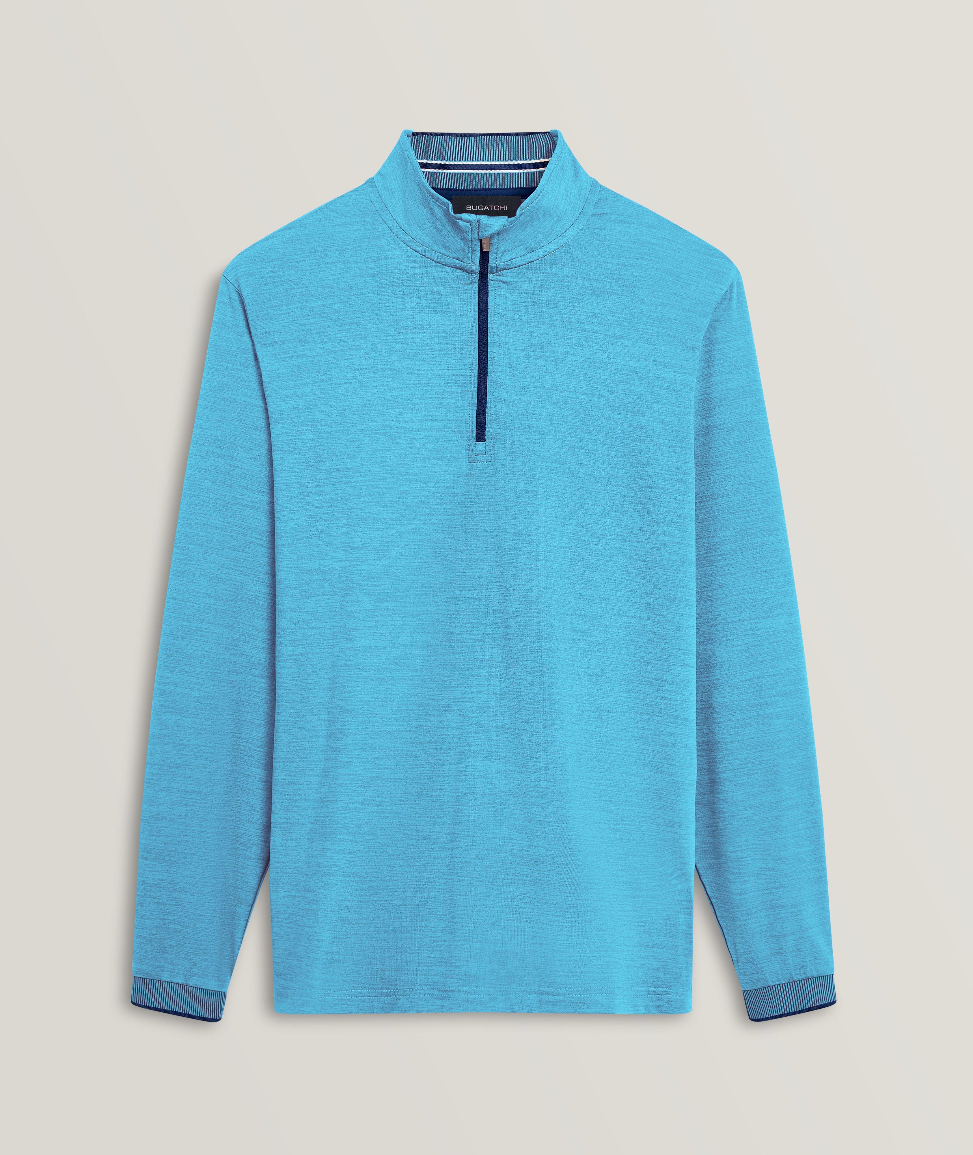 Solid Quarter Zip Pullover image 0