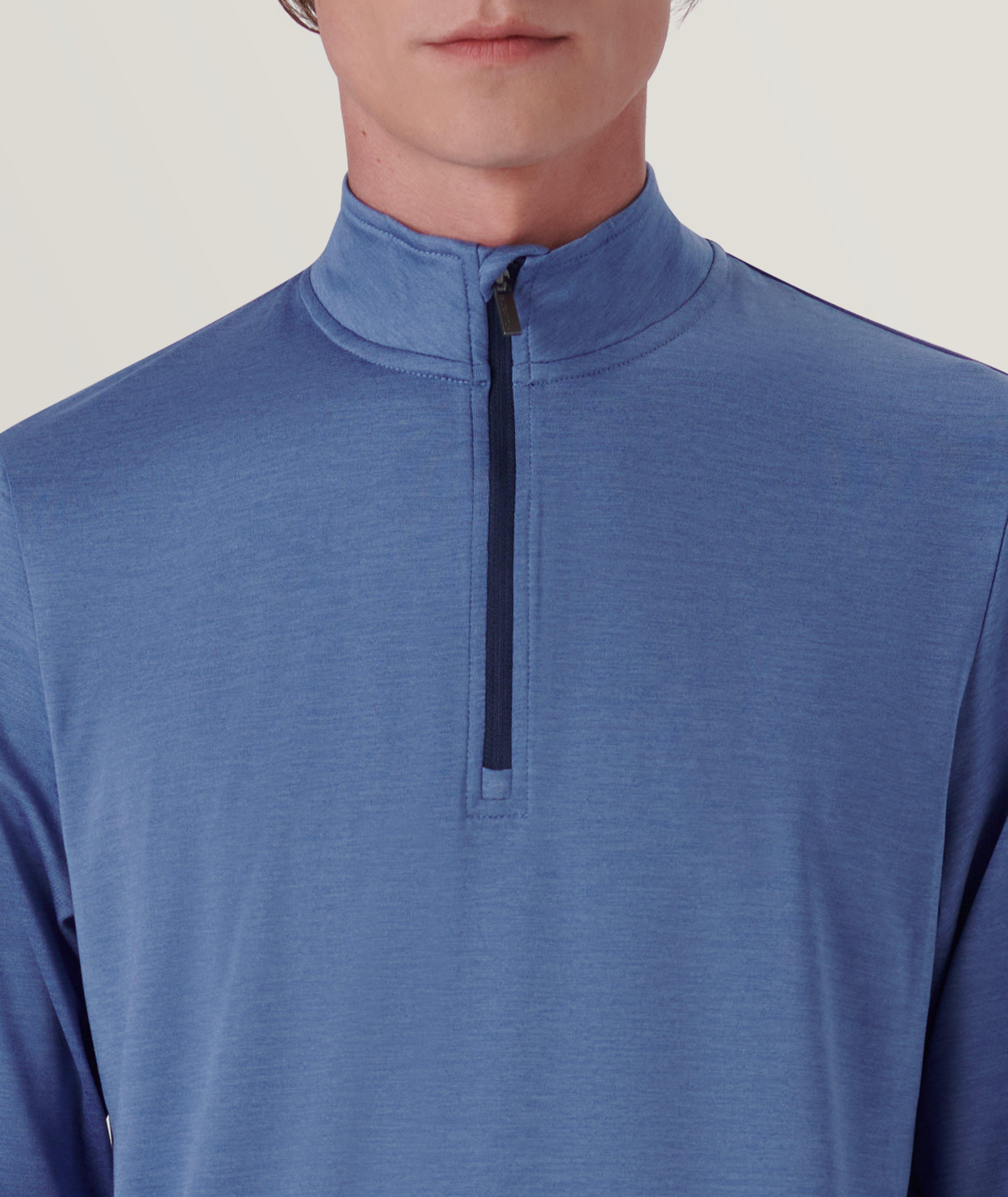 Solid Quarter Zip Pullover image 1