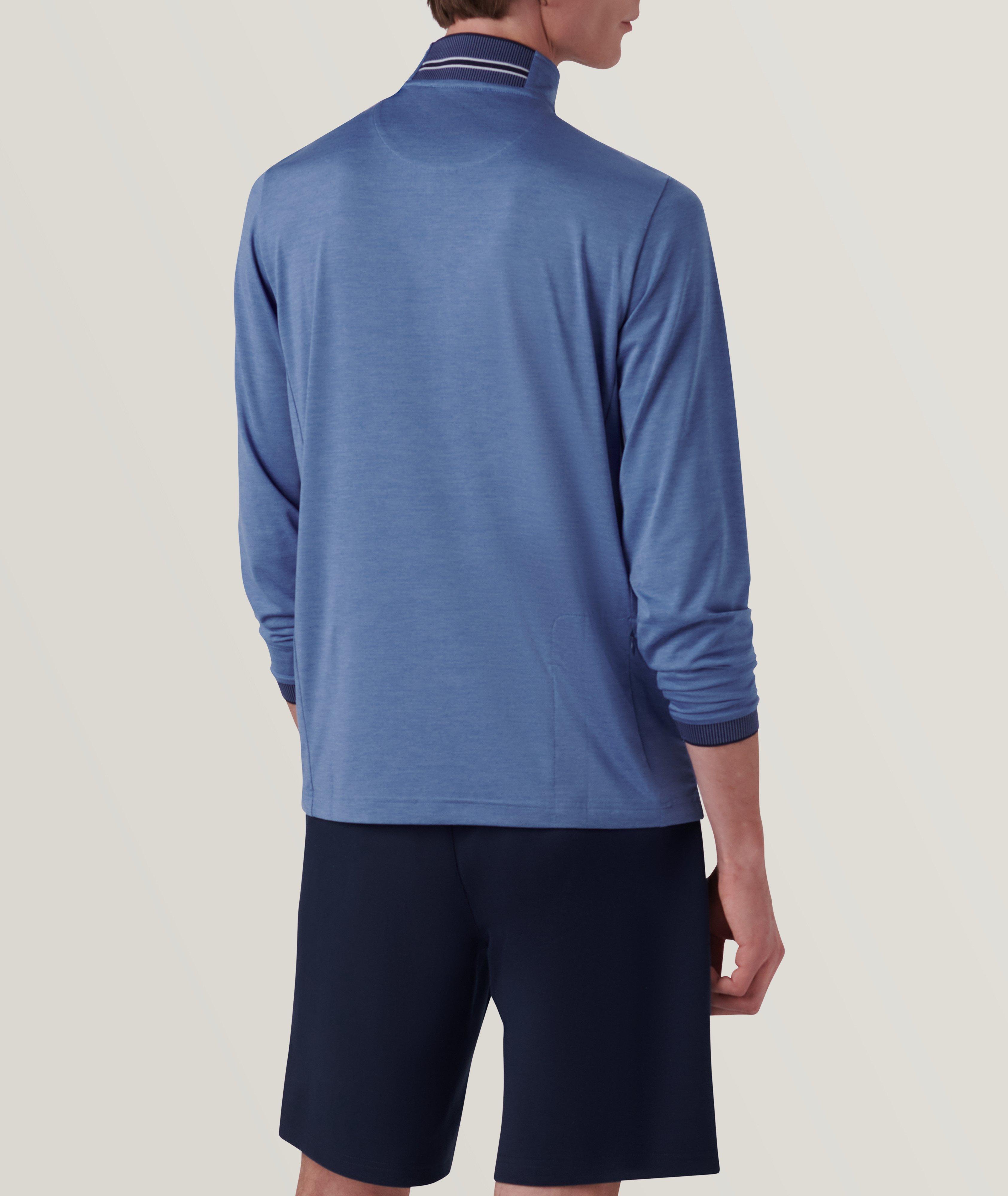 Solid Quarter Zip Pullover image 4