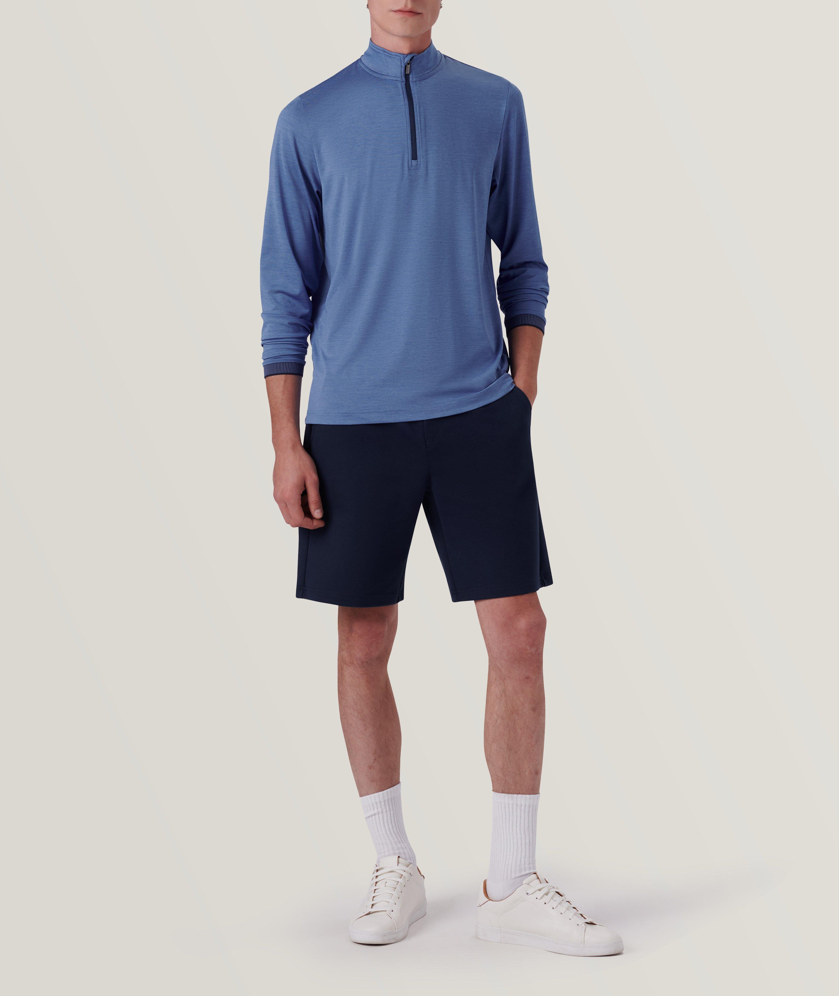 Solid Quarter Zip Pullover image 5