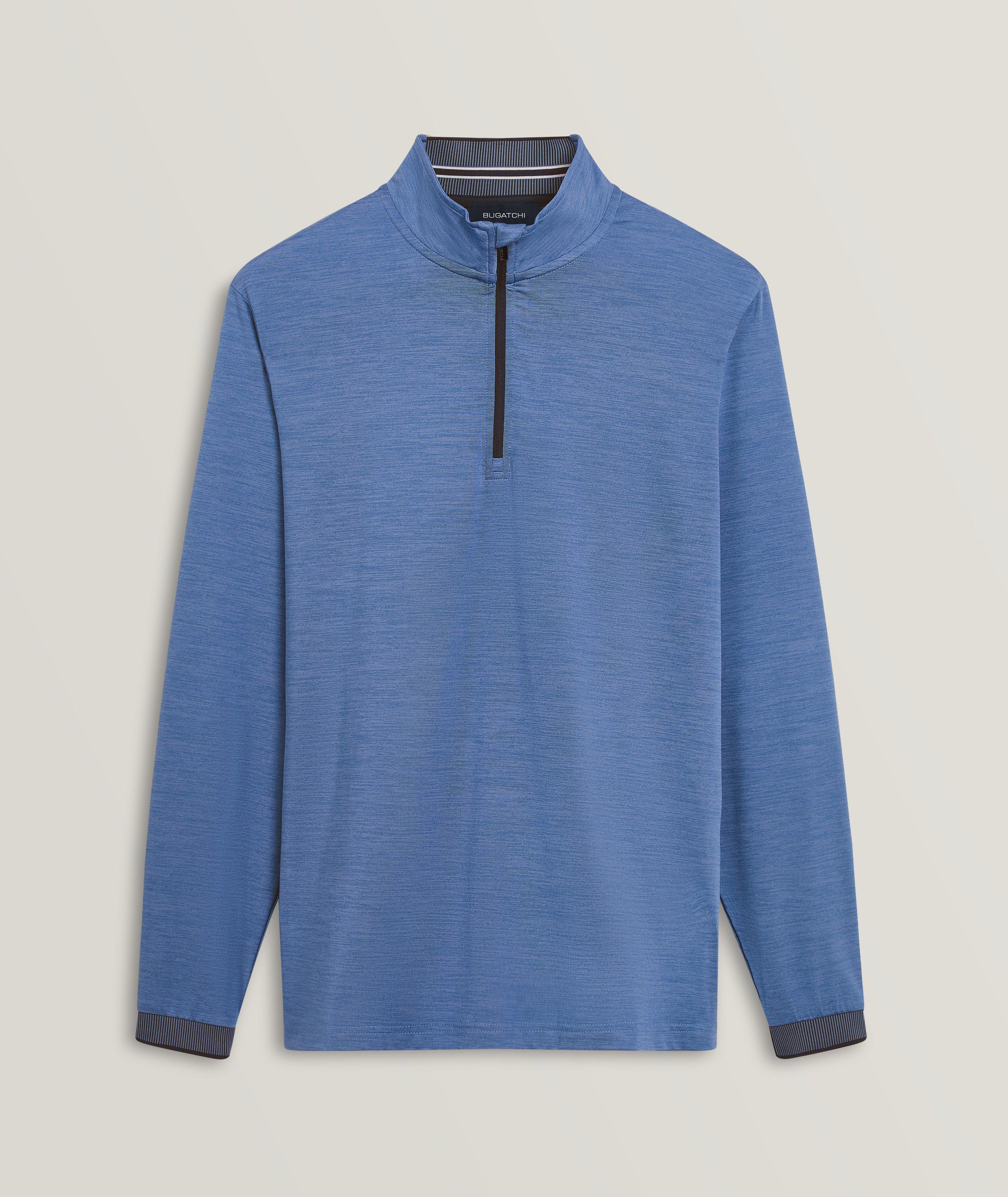 Solid Quarter Zip Pullover image 0