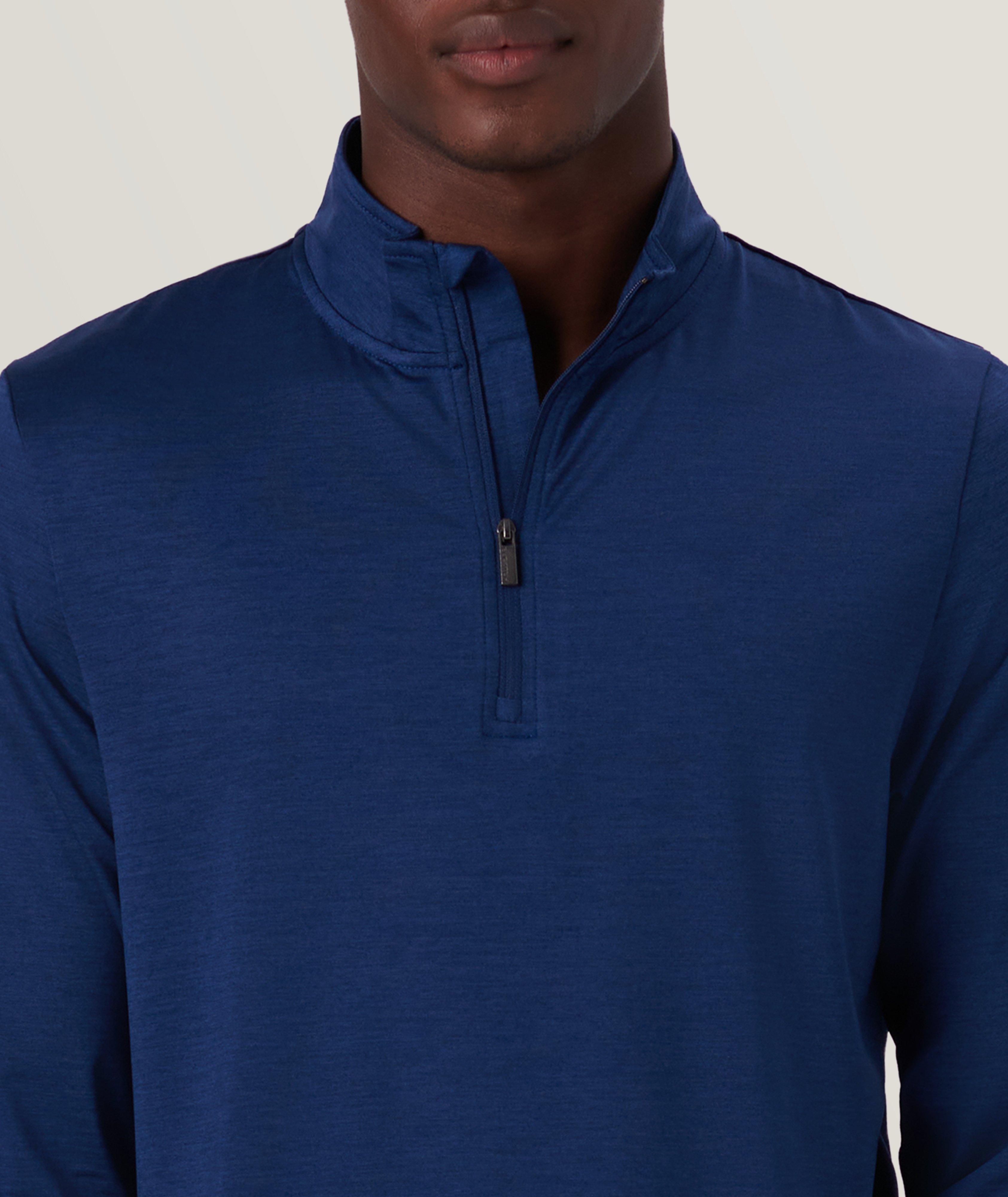 Solid Quarter Zip Pullover image 1