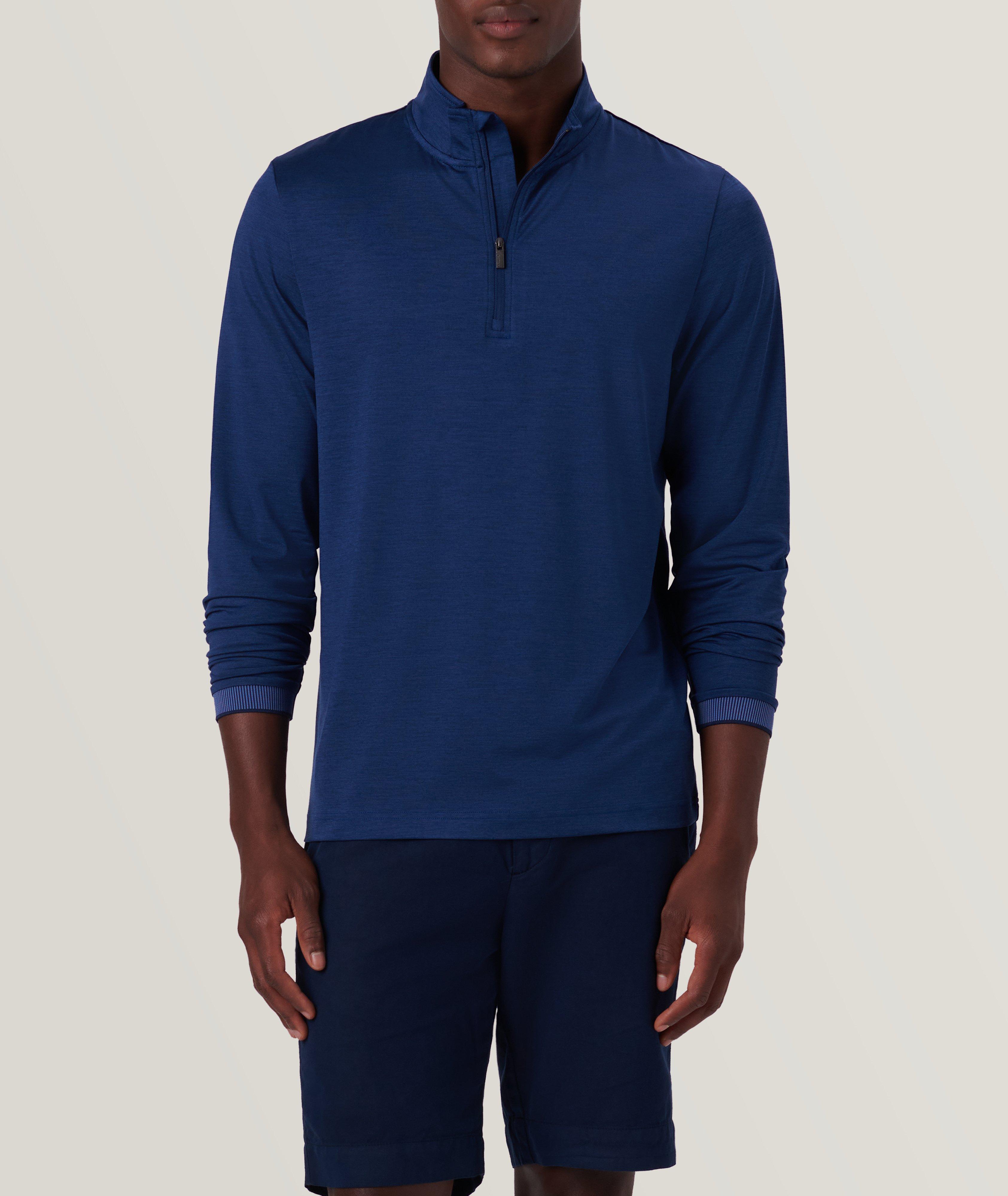 Solid Quarter Zip Pullover image 2