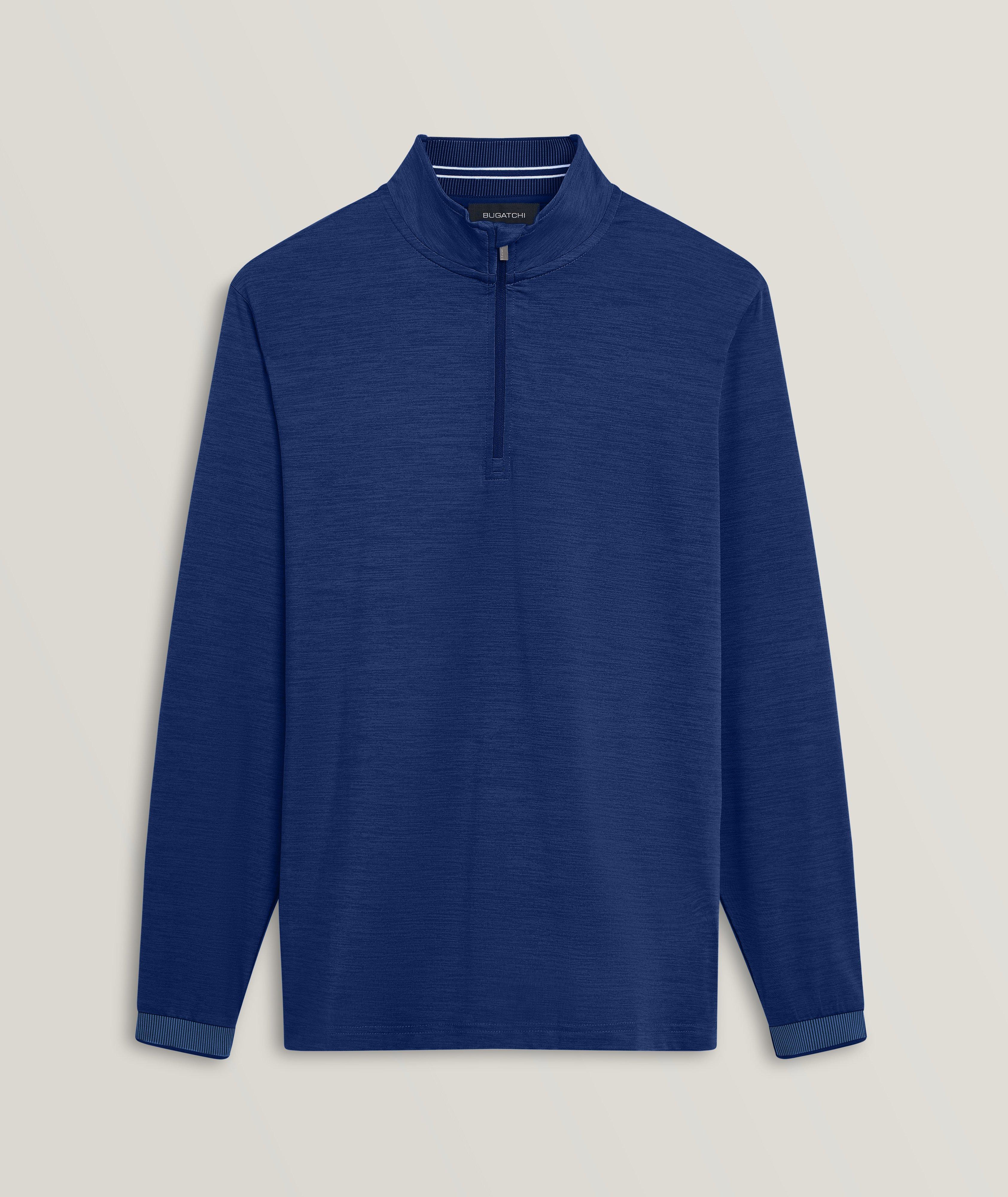 Solid Quarter Zip Pullover image 0