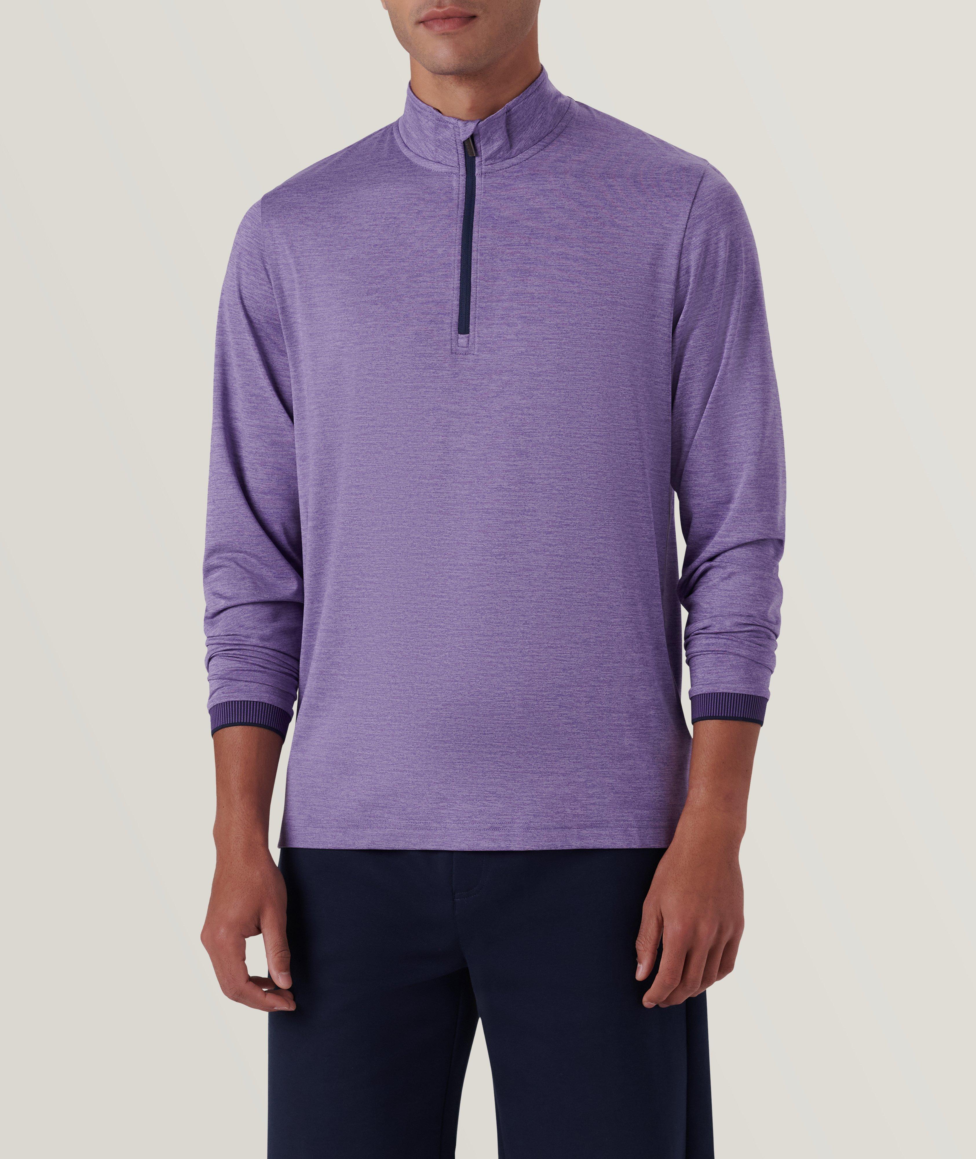 Solid Quarter Zip Pullover image 1