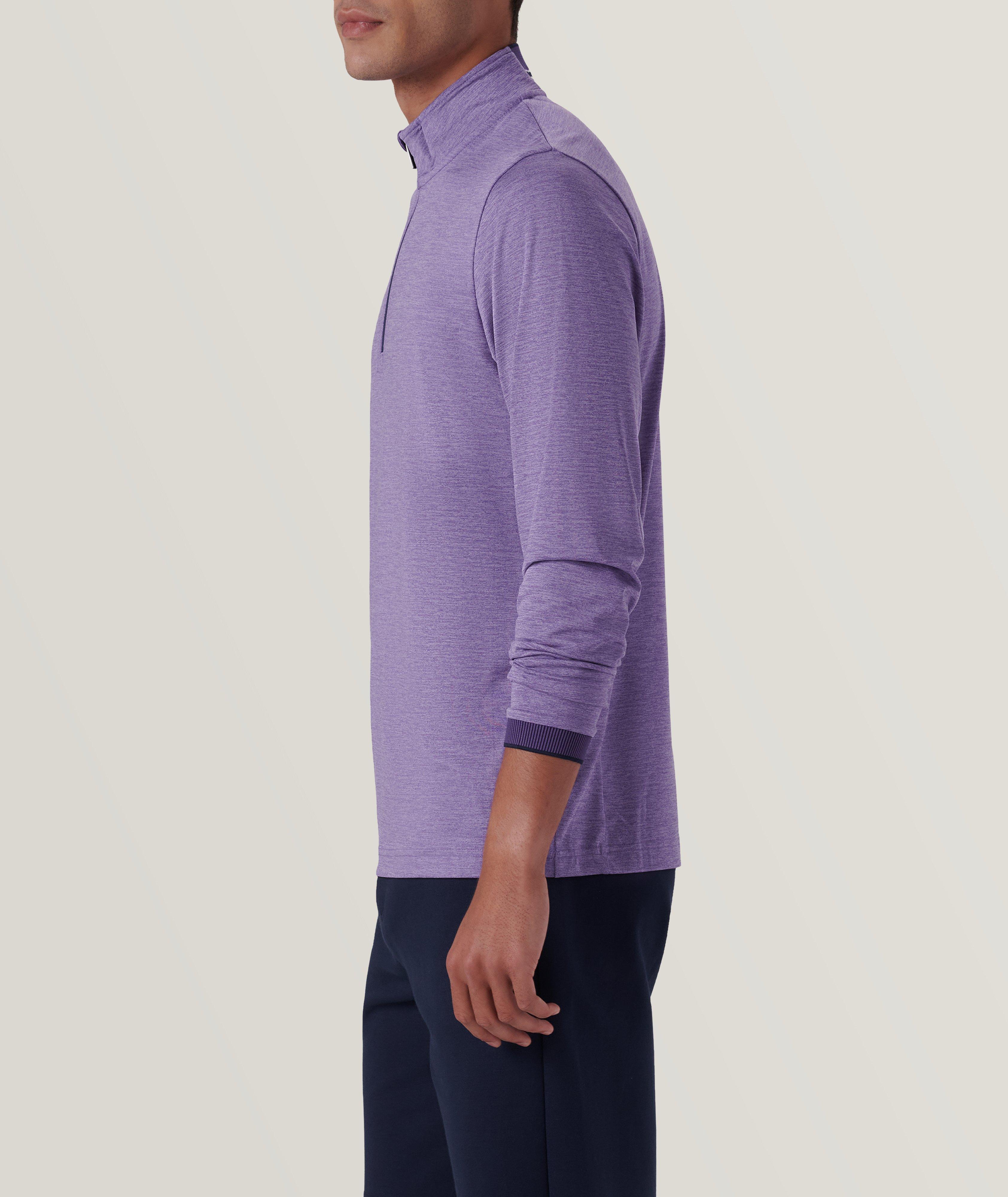 Solid Quarter Zip Pullover image 3