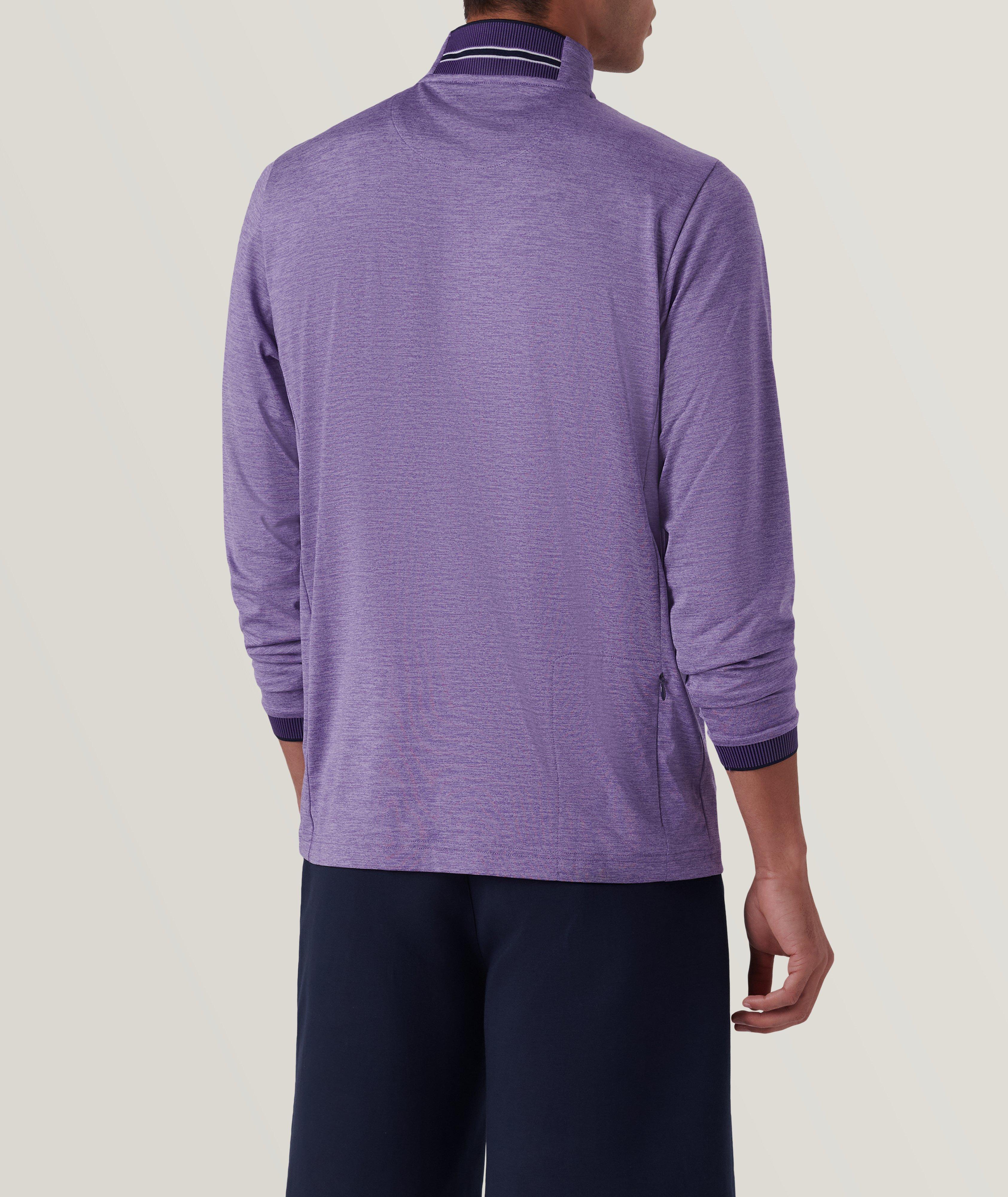 Solid Quarter Zip Pullover image 4