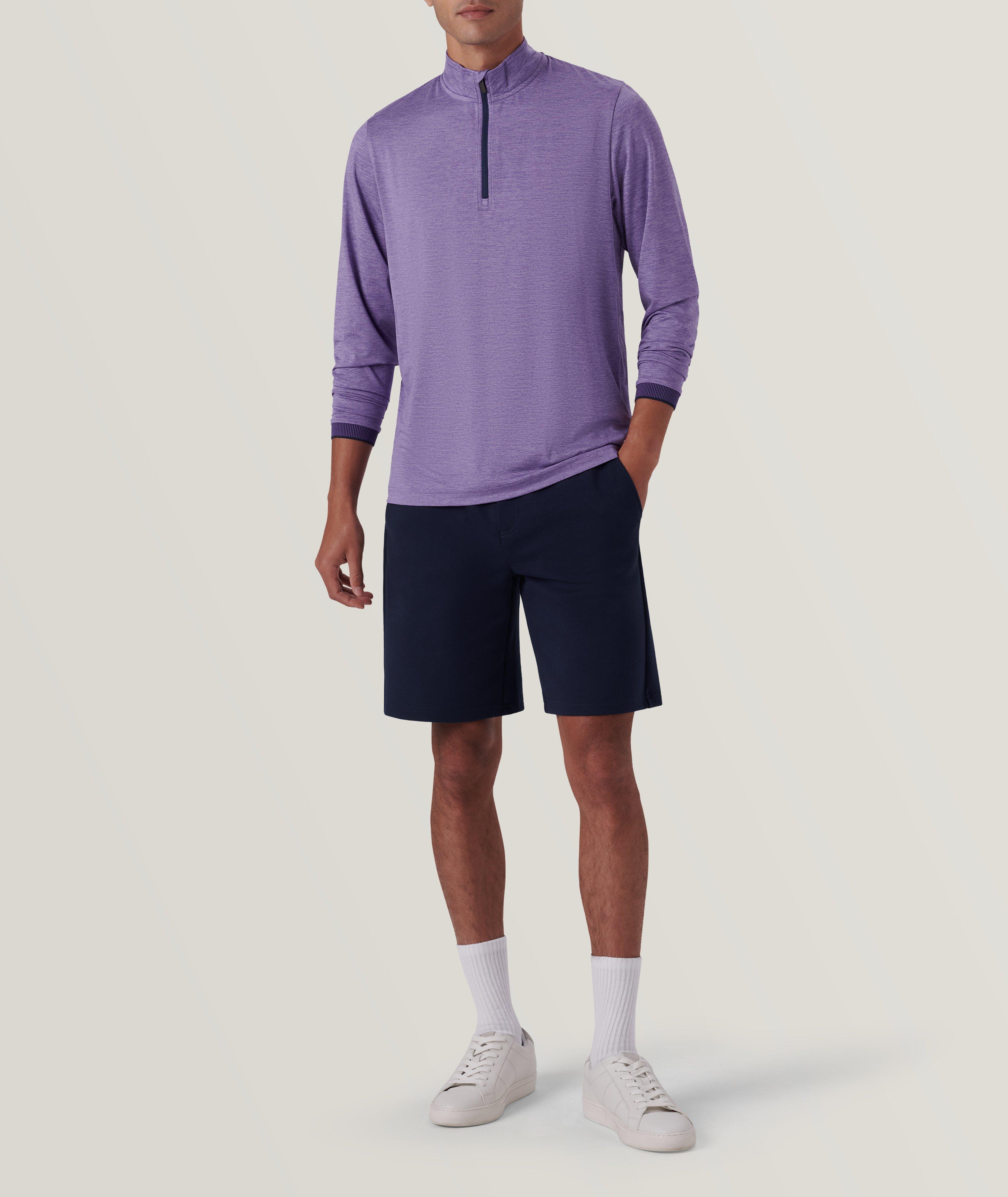 Solid Quarter Zip Pullover image 5