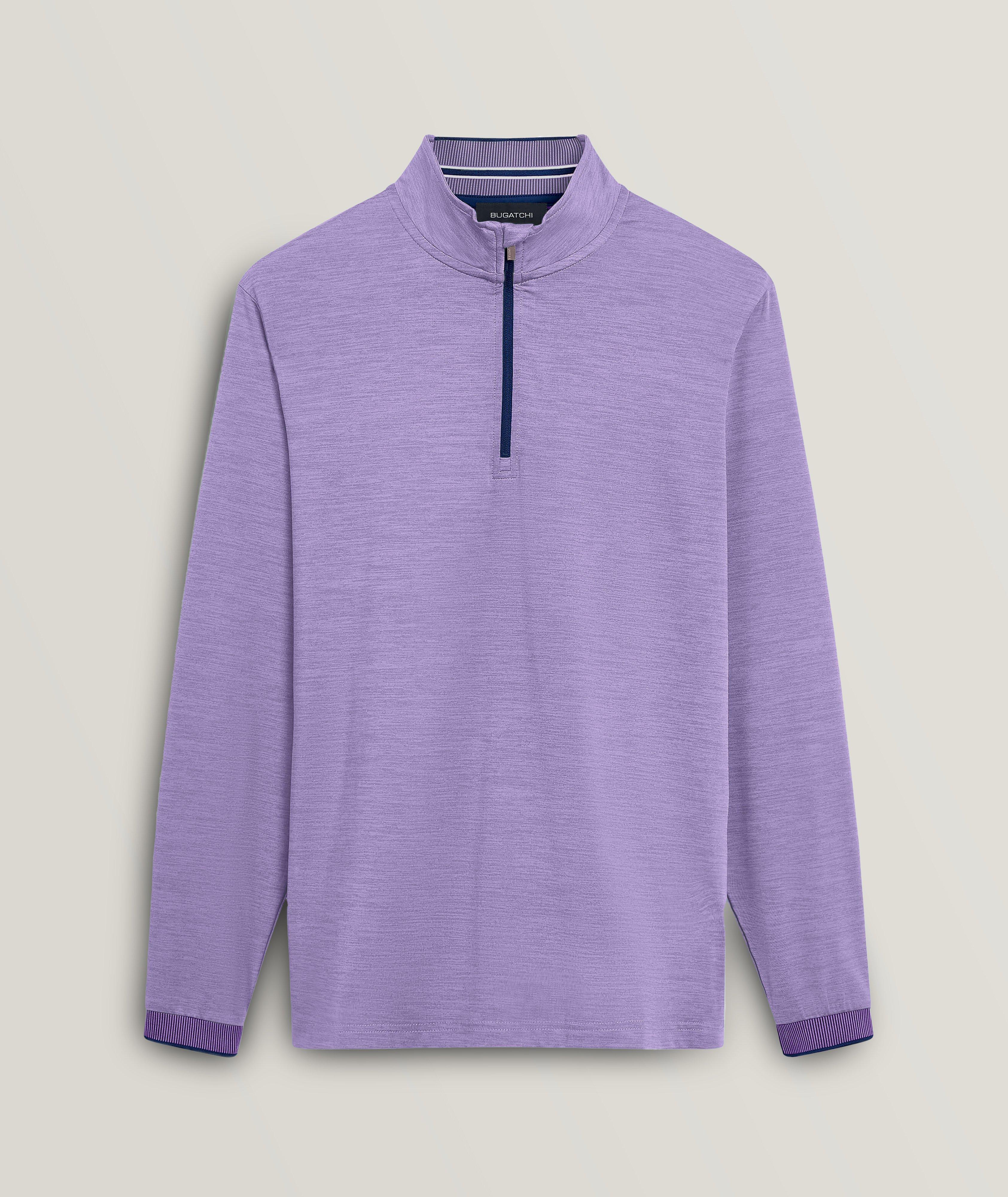 Solid Quarter Zip Pullover image 0