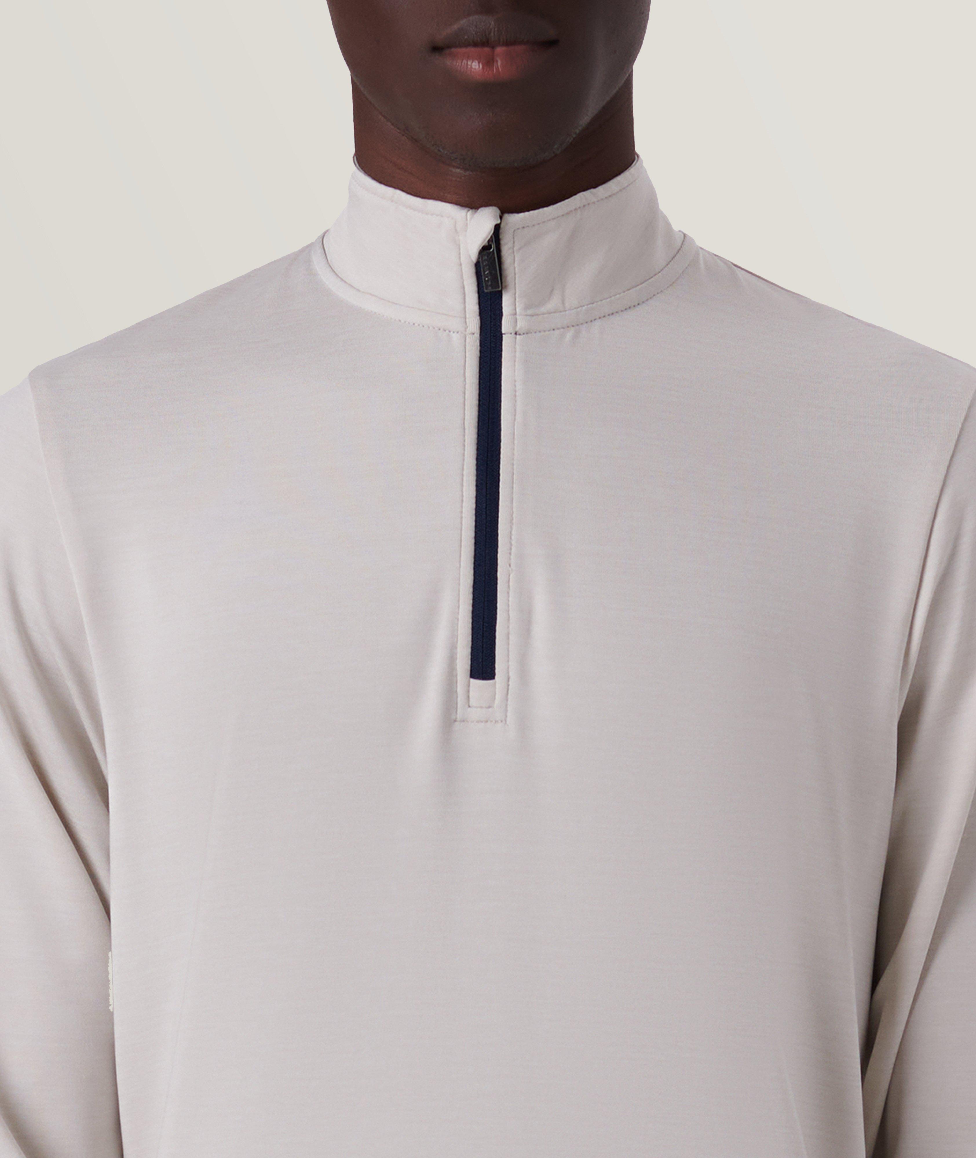 Solid Quarter Zip Pullover image 1