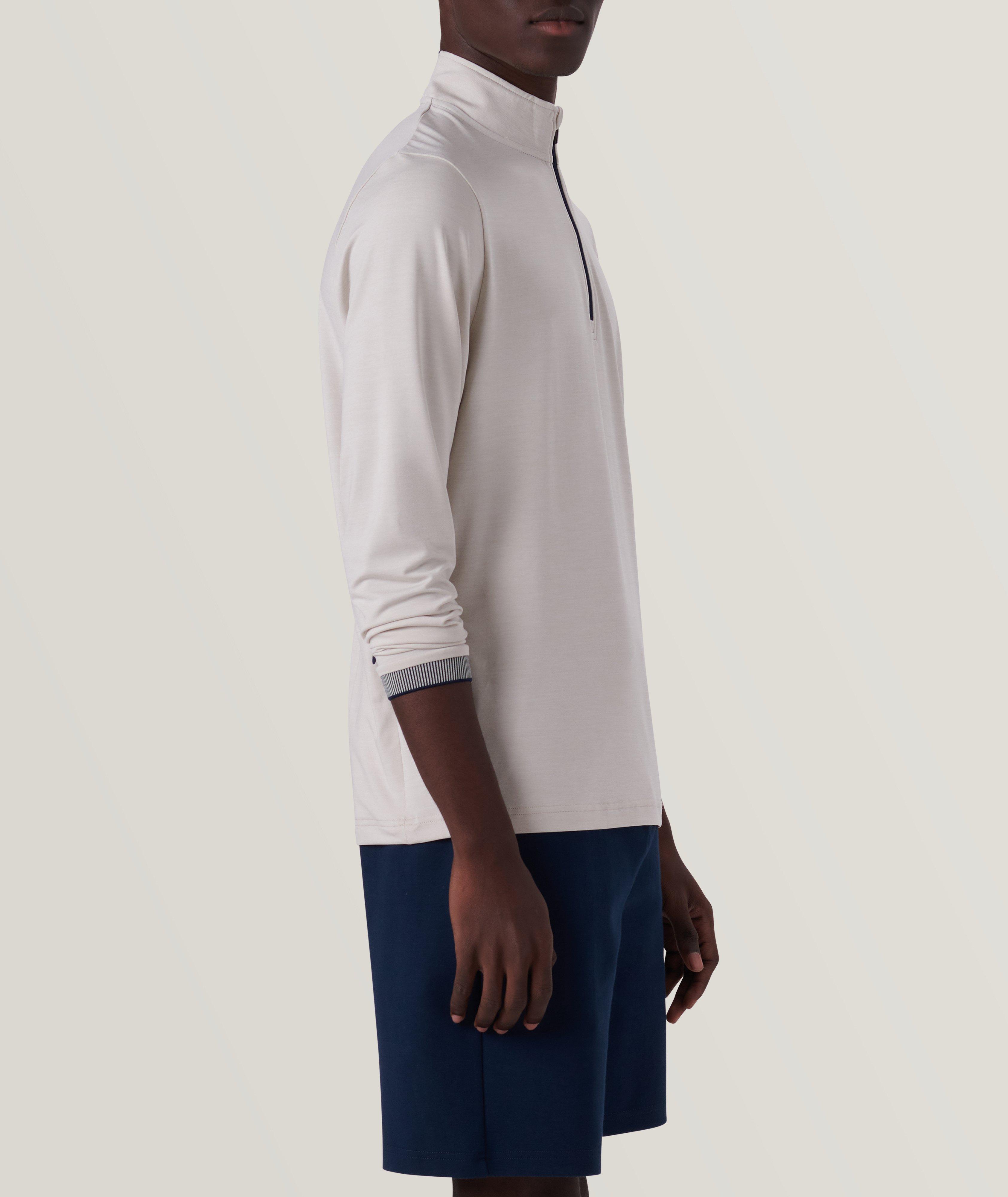 Solid Quarter Zip Pullover image 3