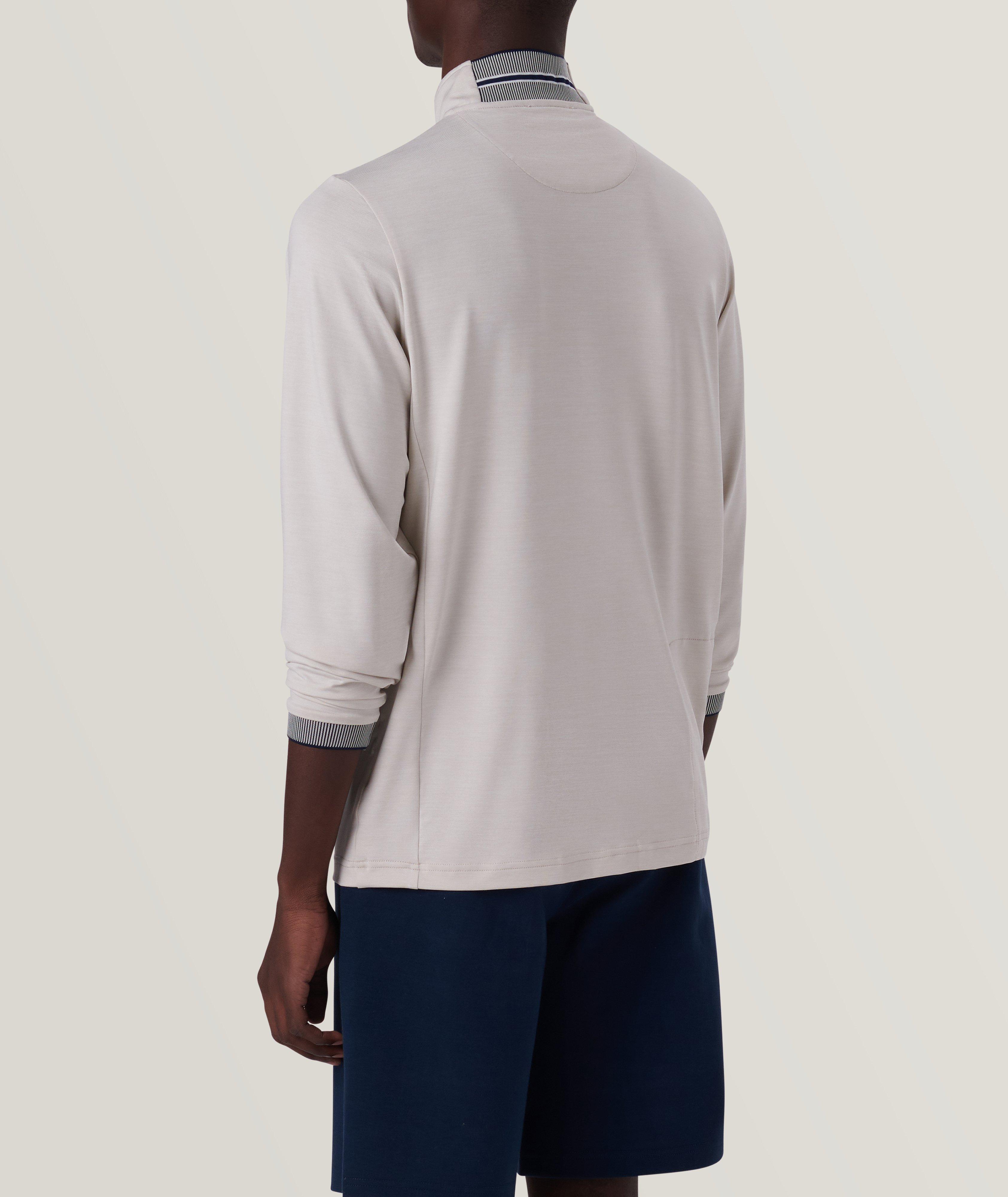 Solid Quarter Zip Pullover image 4