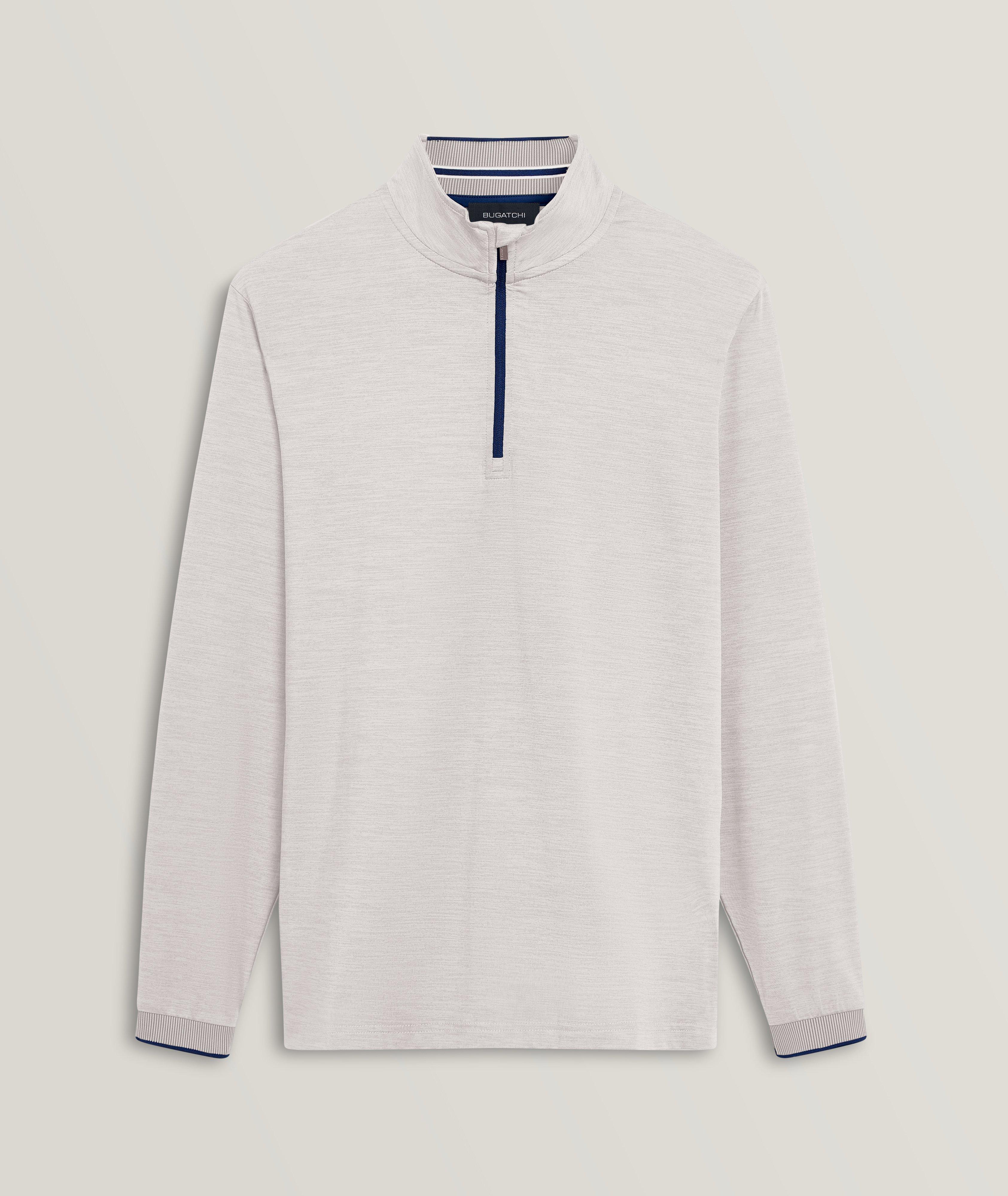 Solid Quarter Zip Pullover image 0