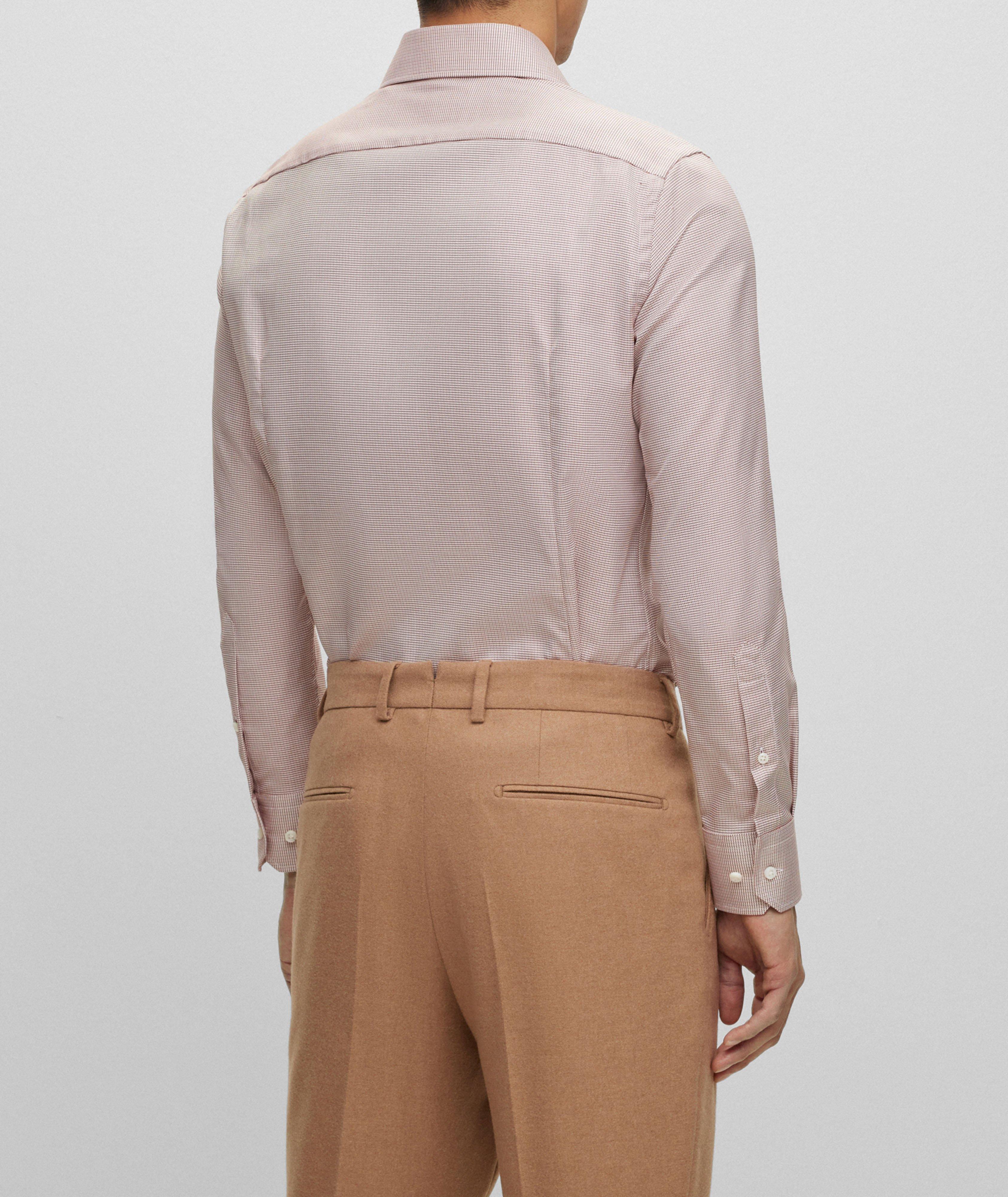 Chemise habillée en coton à tissage façonné image 5