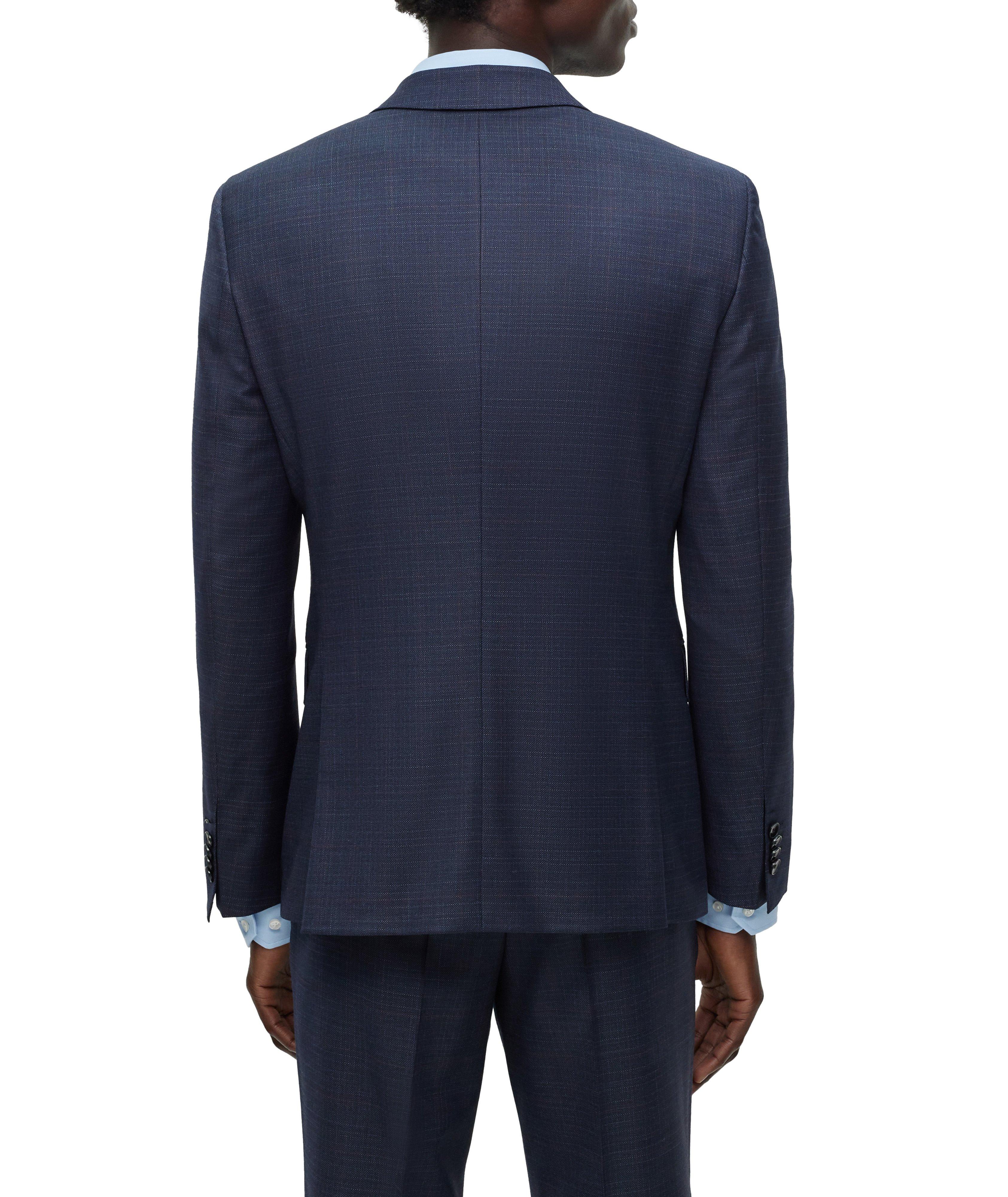 Slim-Fit Checkered Wool Suit image 2