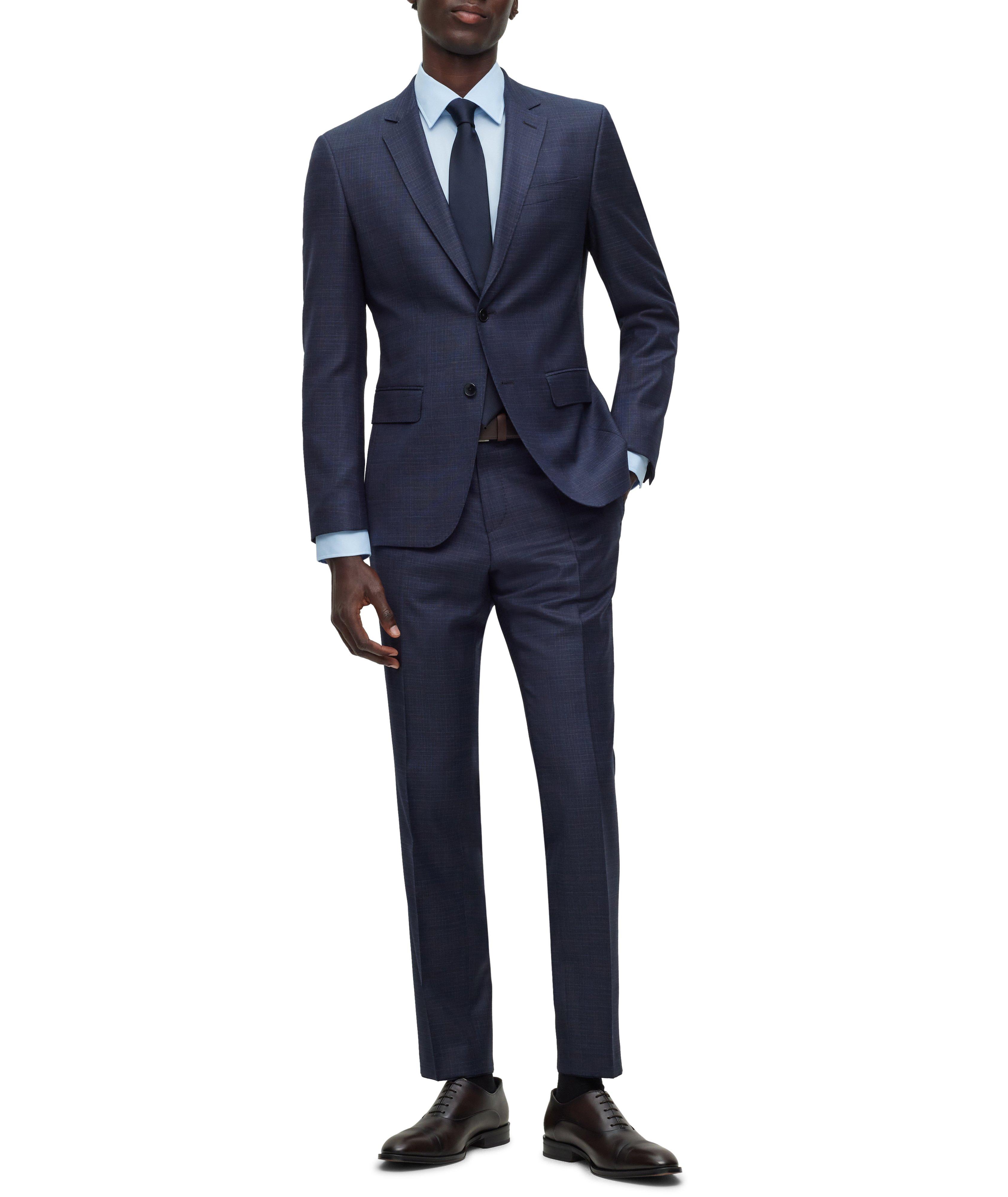 Slim-Fit Checkered Wool Suit image 5