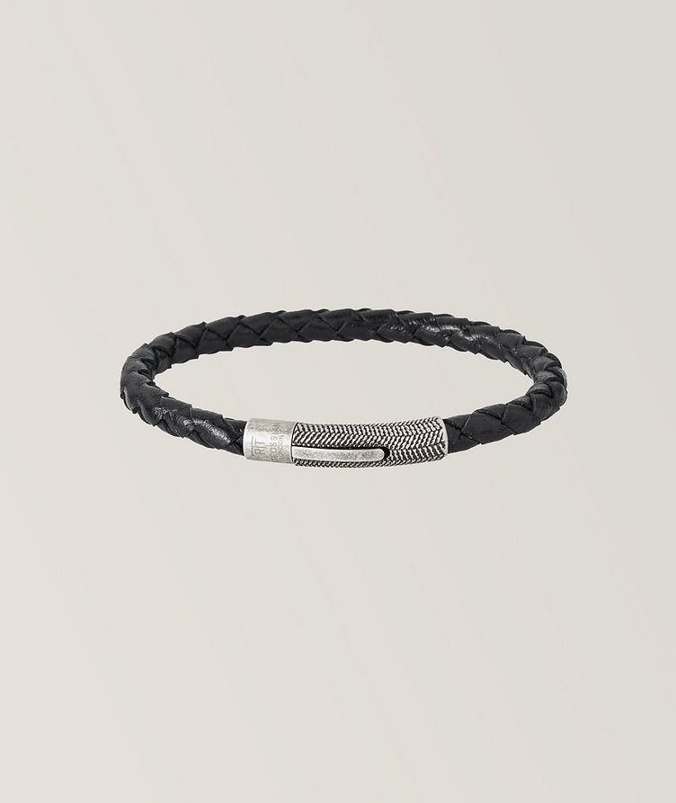 Vintage Herringbone Leather Bracelet image 0