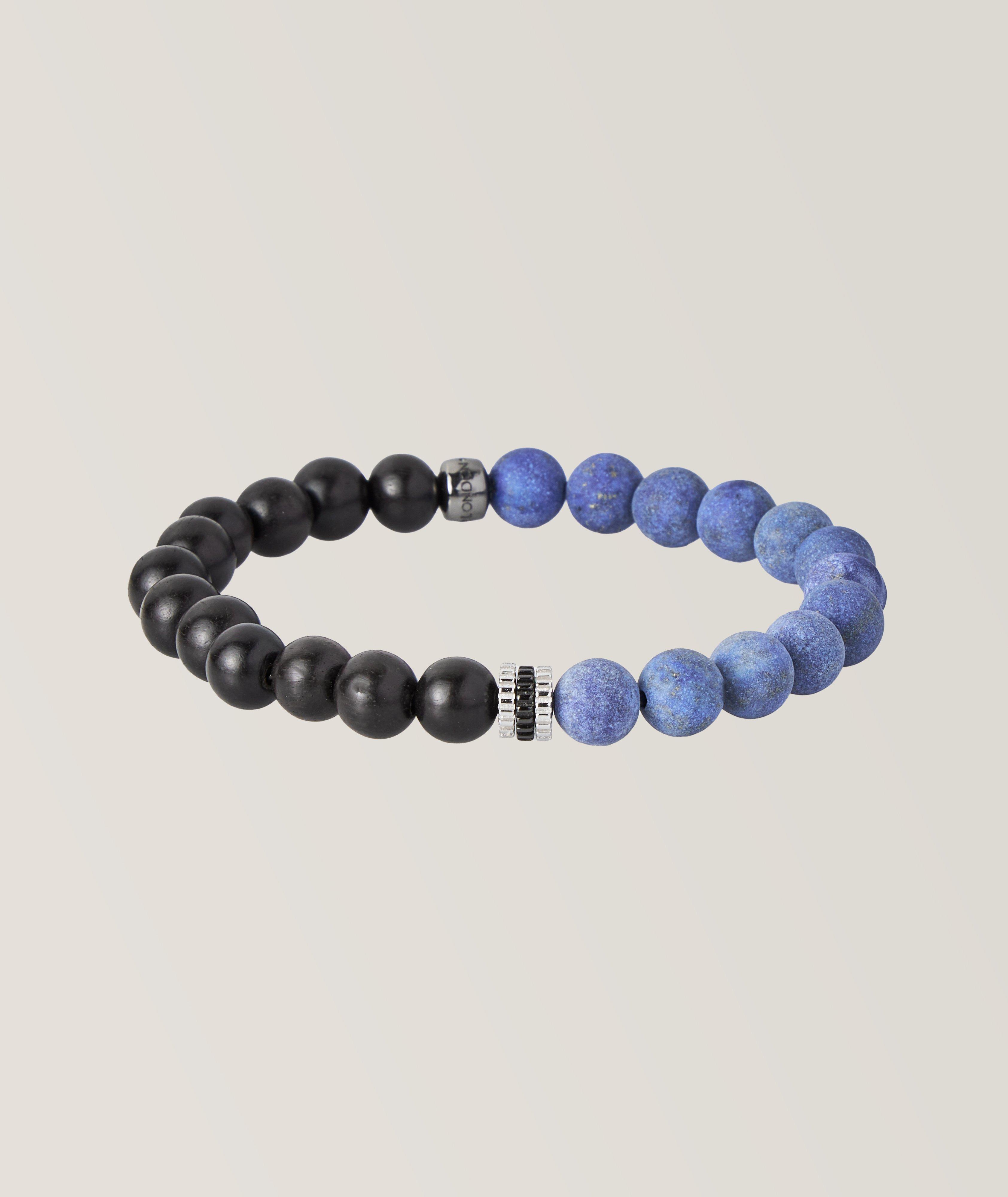 Tateossian blue store beaded bracelet