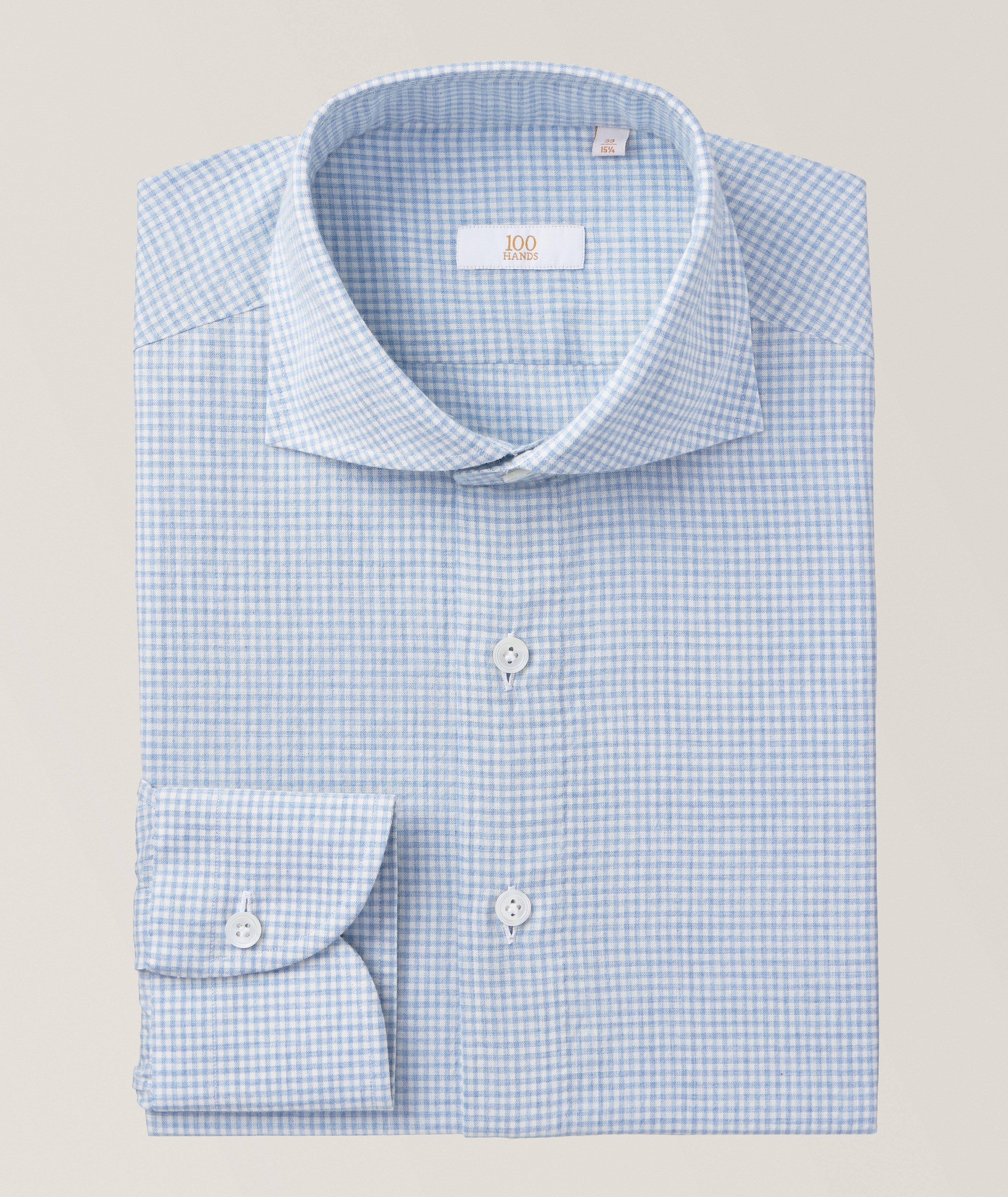 Gold Line Mini Gingham Dress Shirt image 0