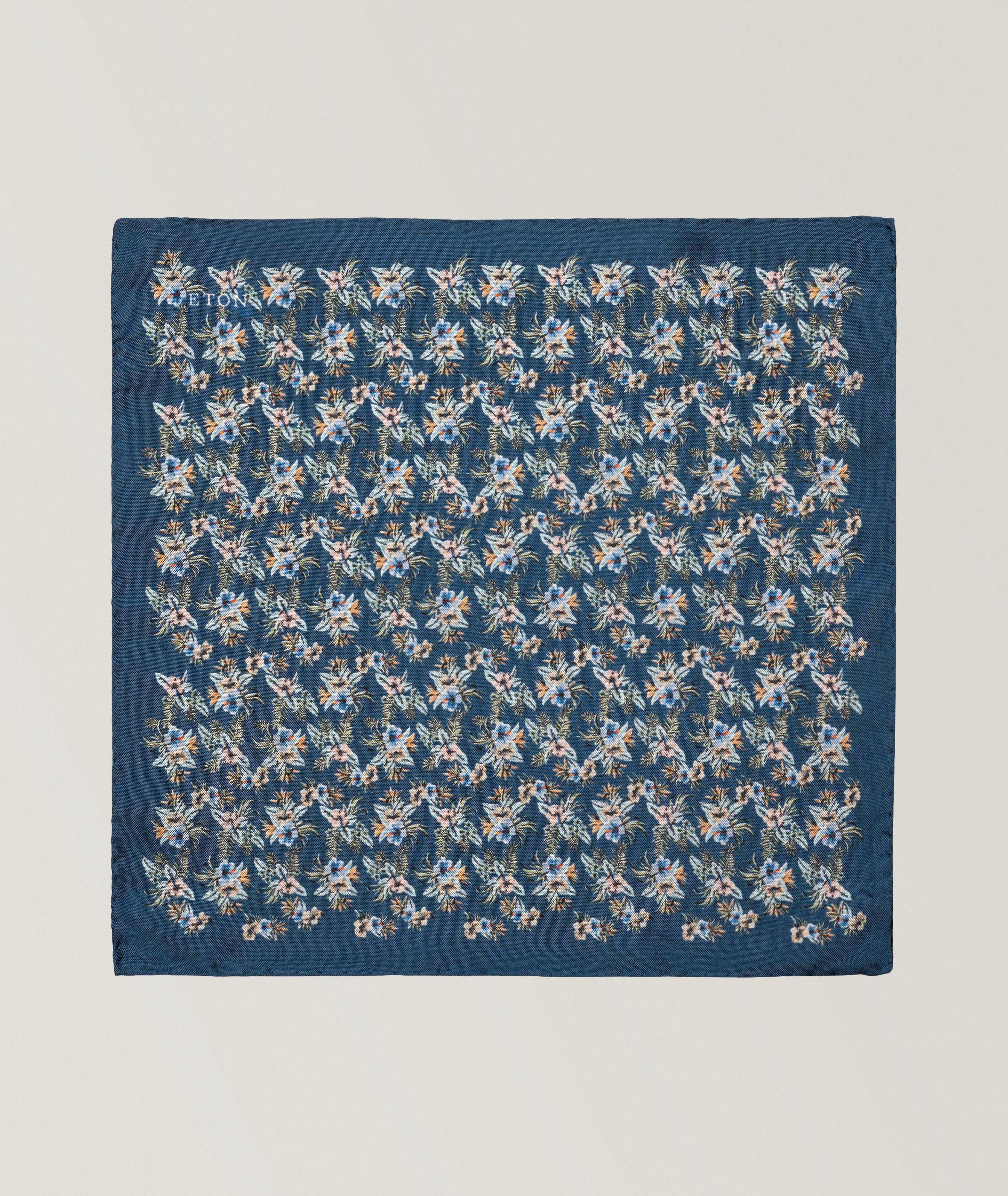 Floral Silk Pocket Square