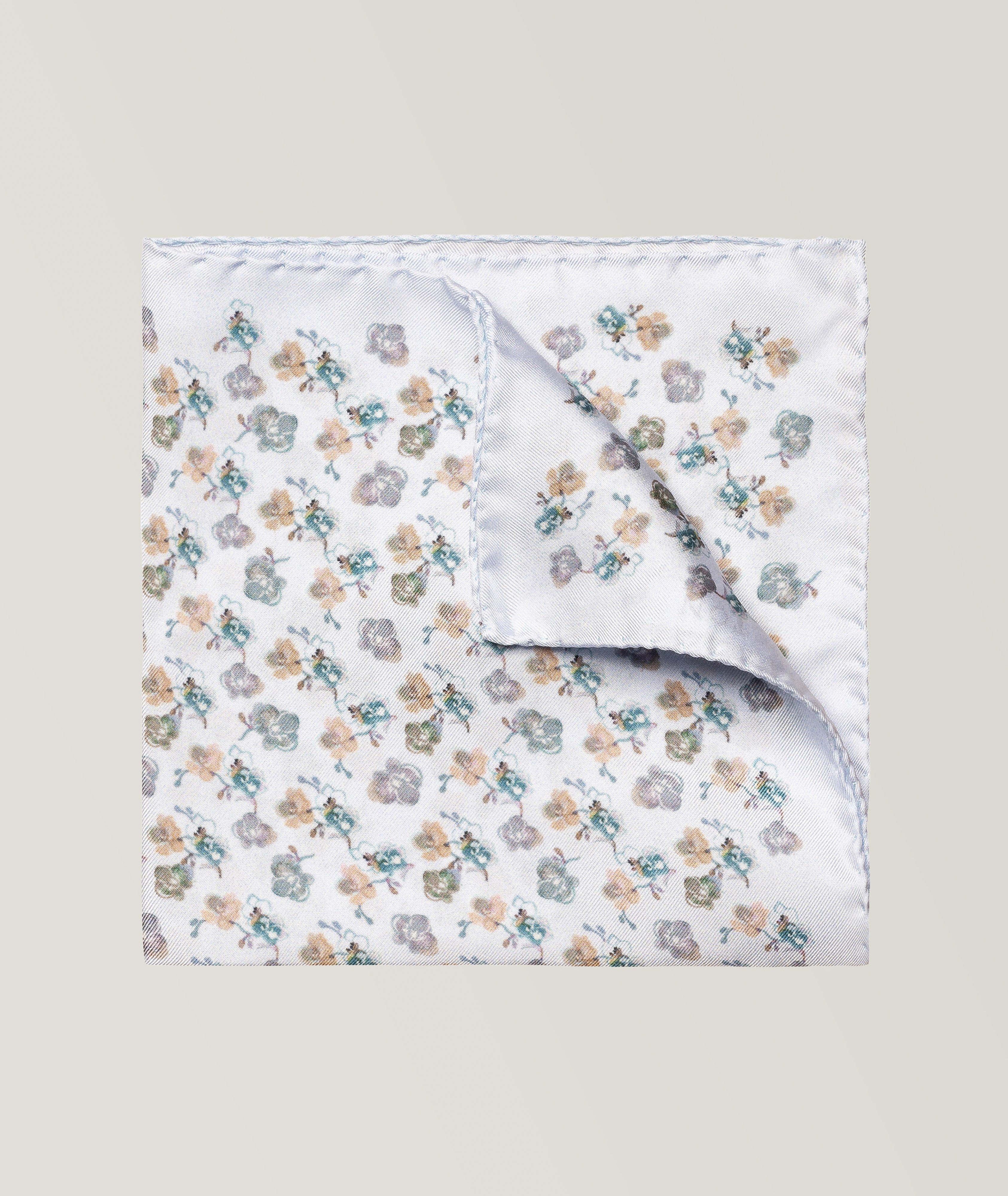 Floral Silk Pocket Square  image 0