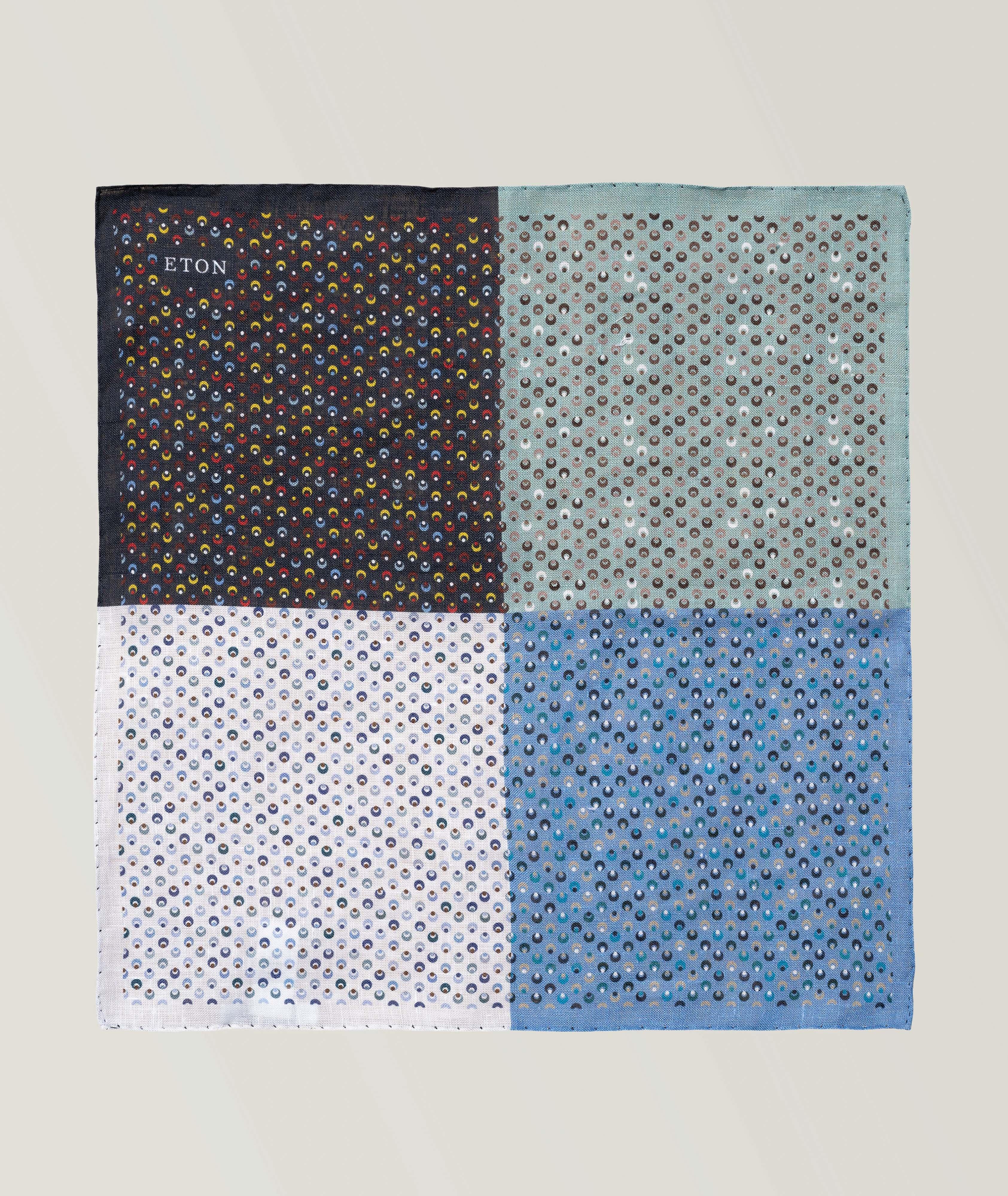 Geometric Linen Pocket Square  image 1