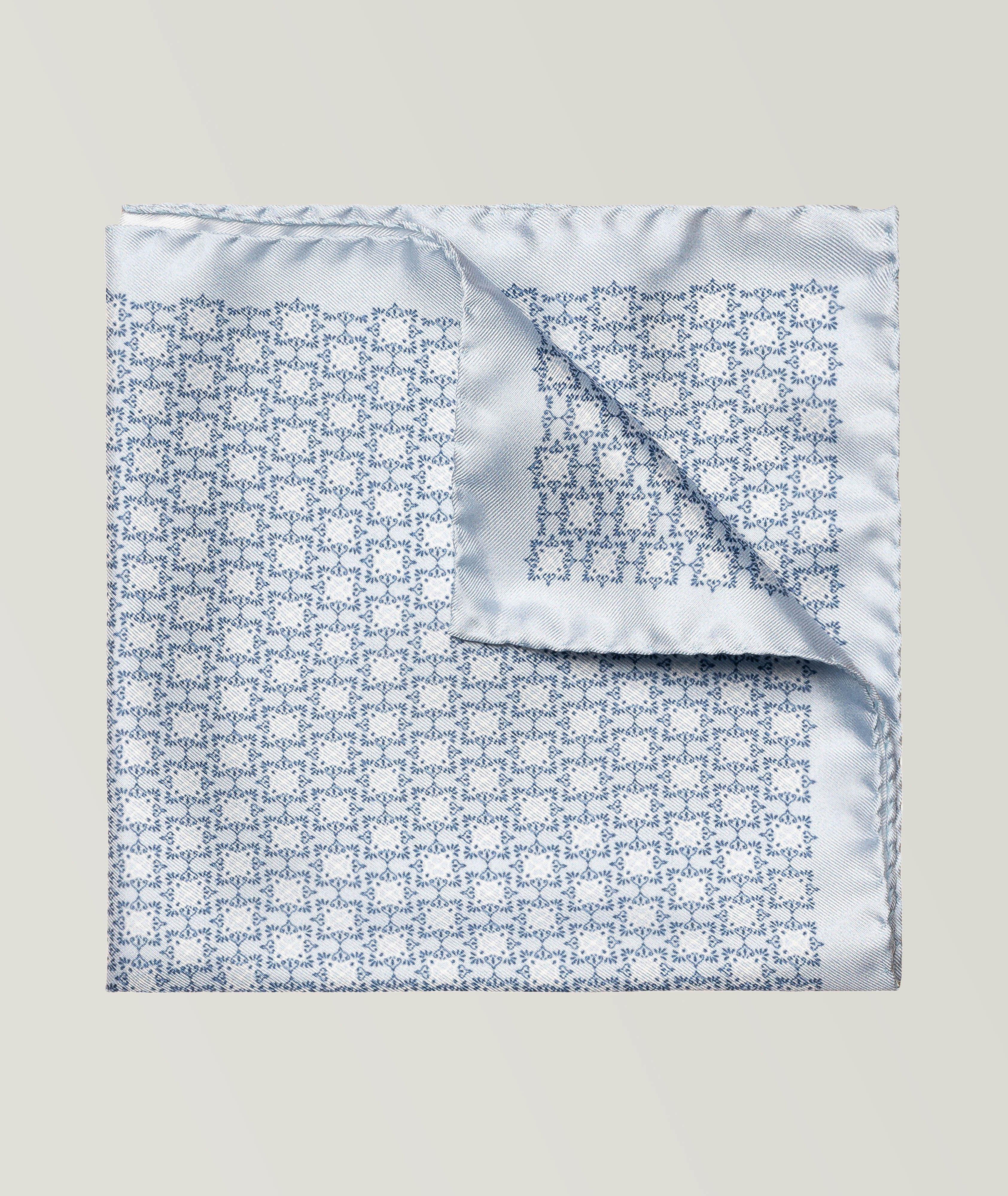 Geometric Silk Pocket Square  image 0
