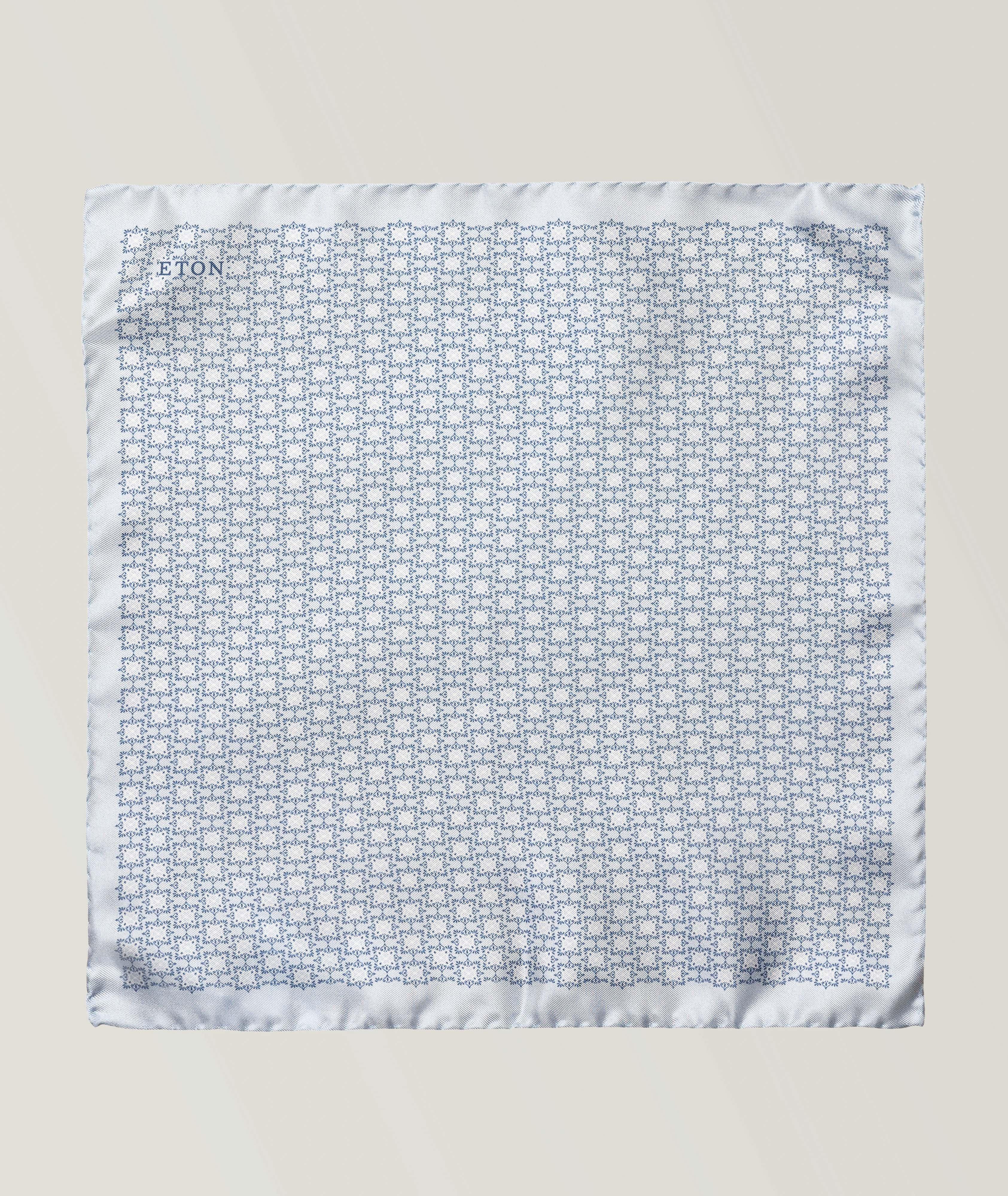 Geometric Silk Pocket Square  image 1