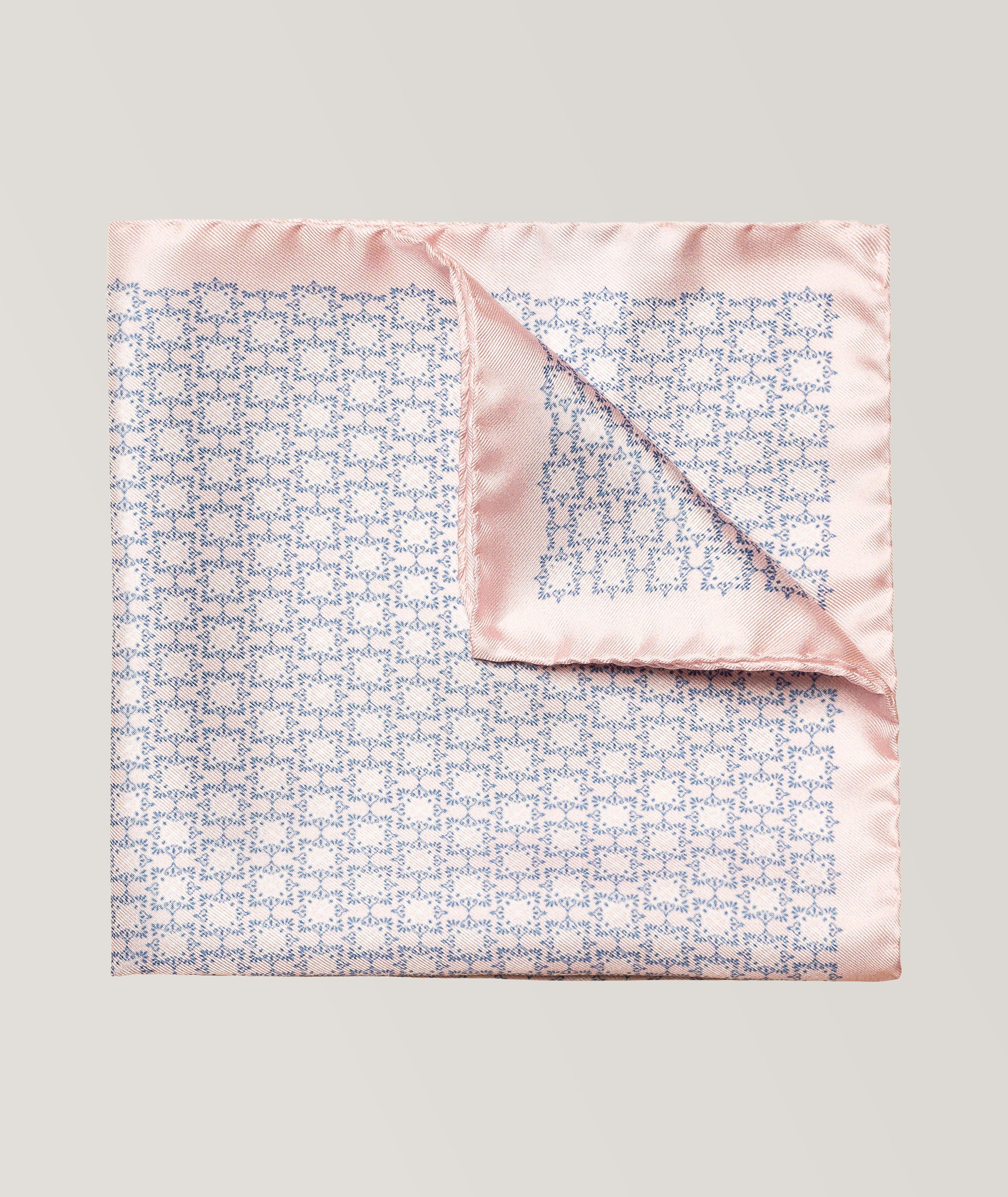 Geometric Silk Pocket Square  image 0