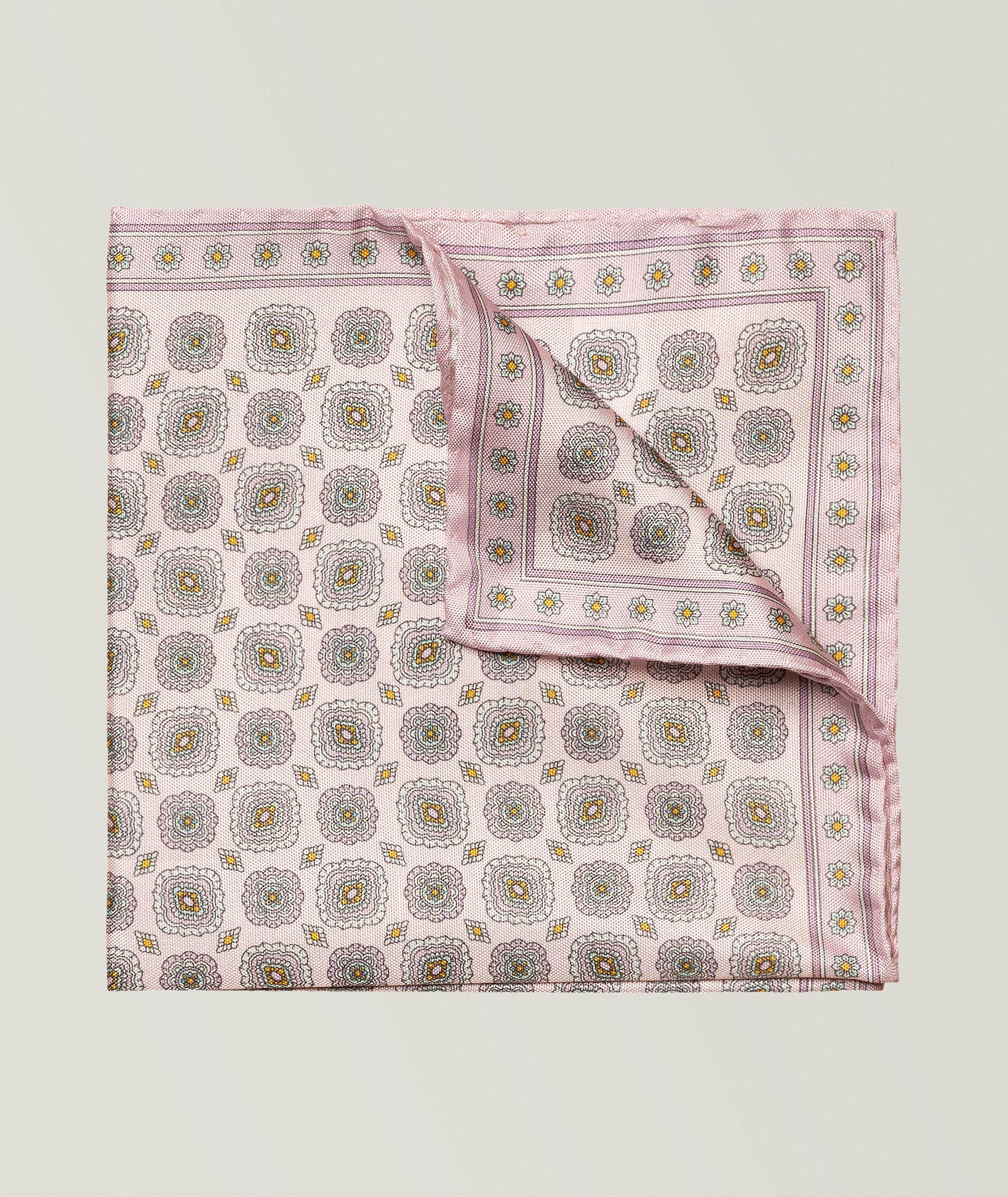 Medallion Silk Pocket Square  image 0