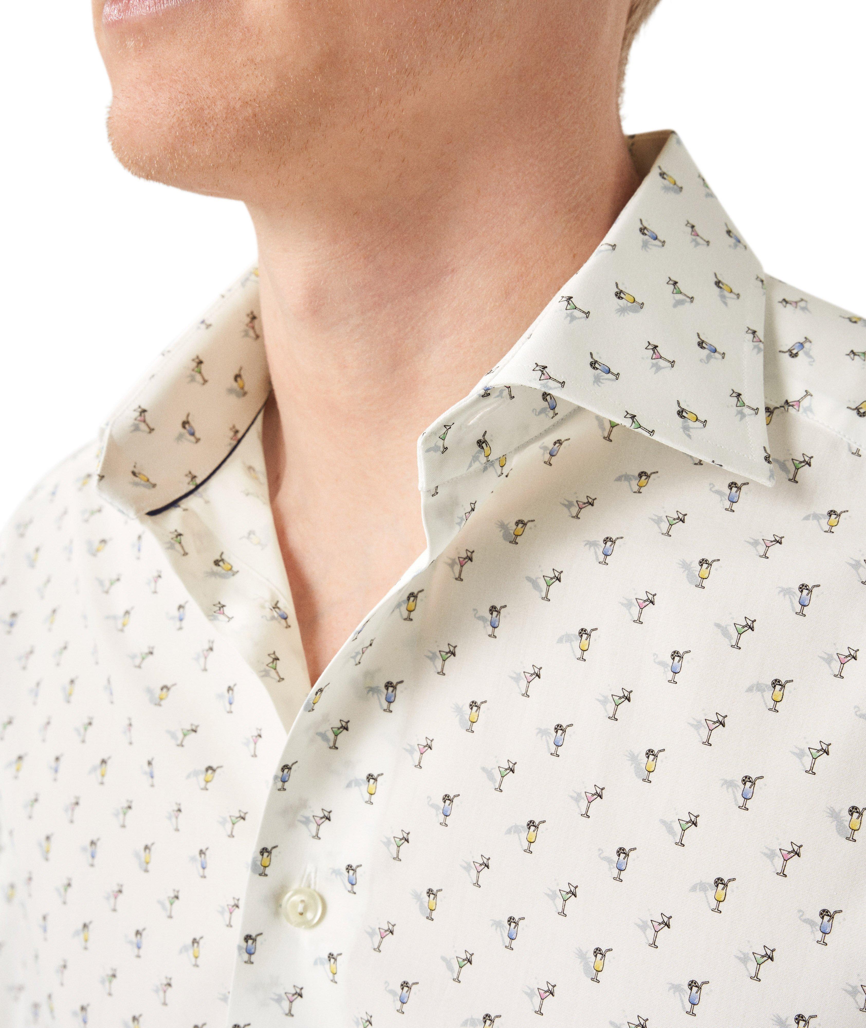 Chemise habillée en popeline à motif de martinis image 1