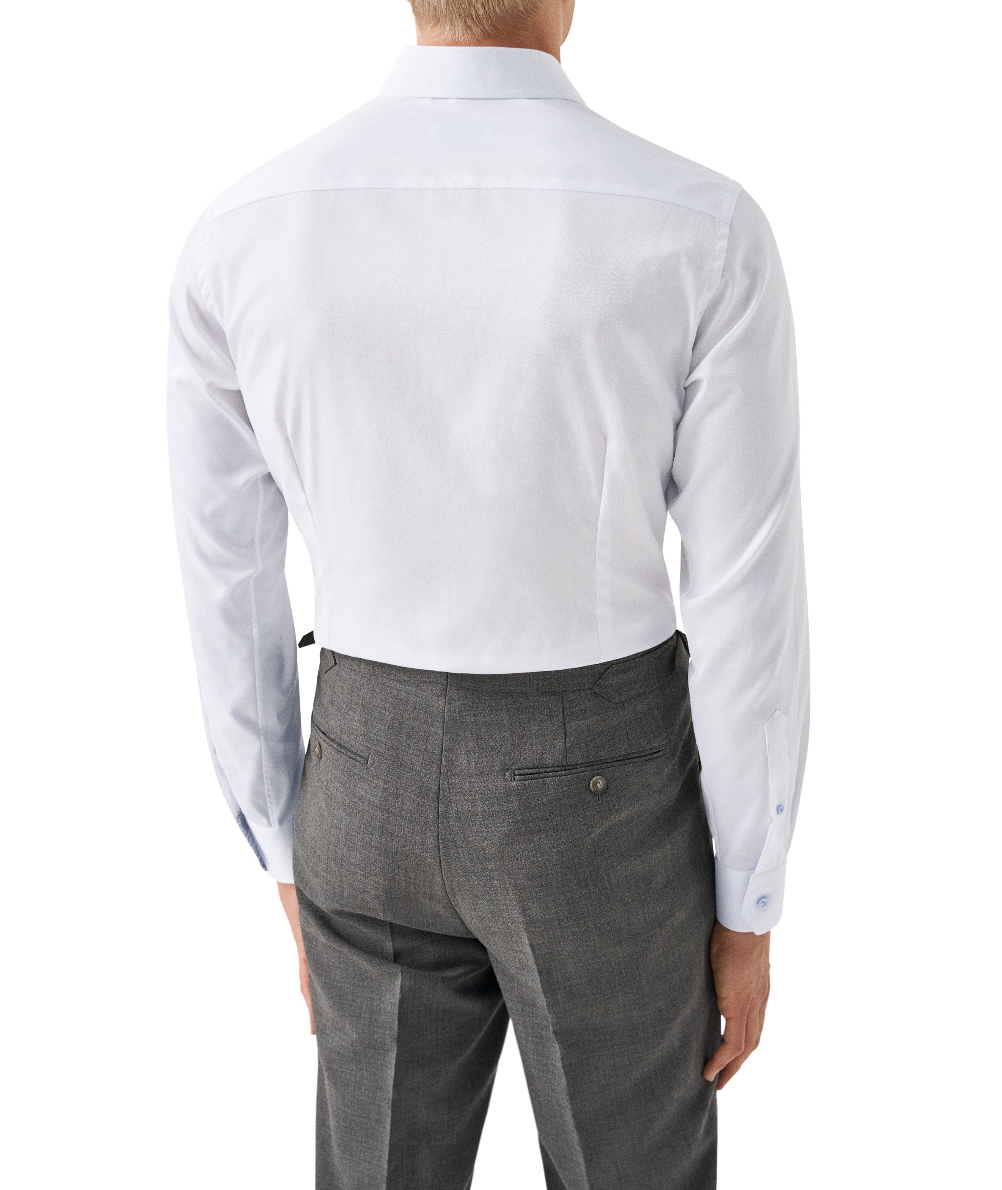 Slim Fit Twill Shirt with Geometric Contrast Details image 4