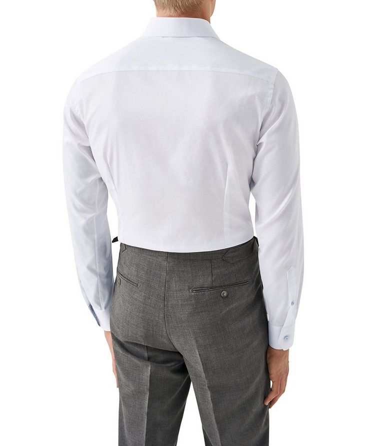 Slim Fit Twill Shirt with Geometric Contrast Details image 4