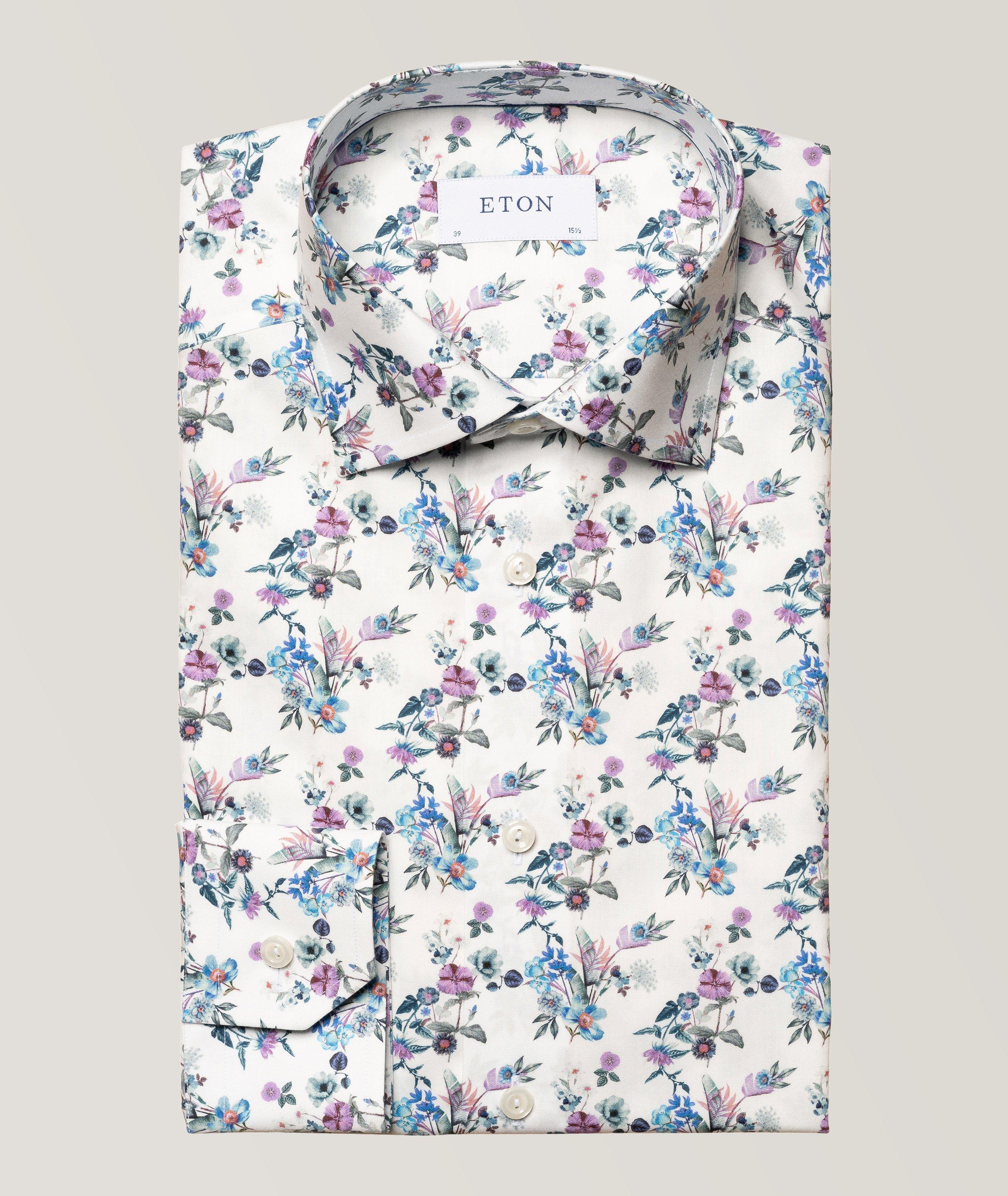 Chemise habillée en twill à motif floral image 0
