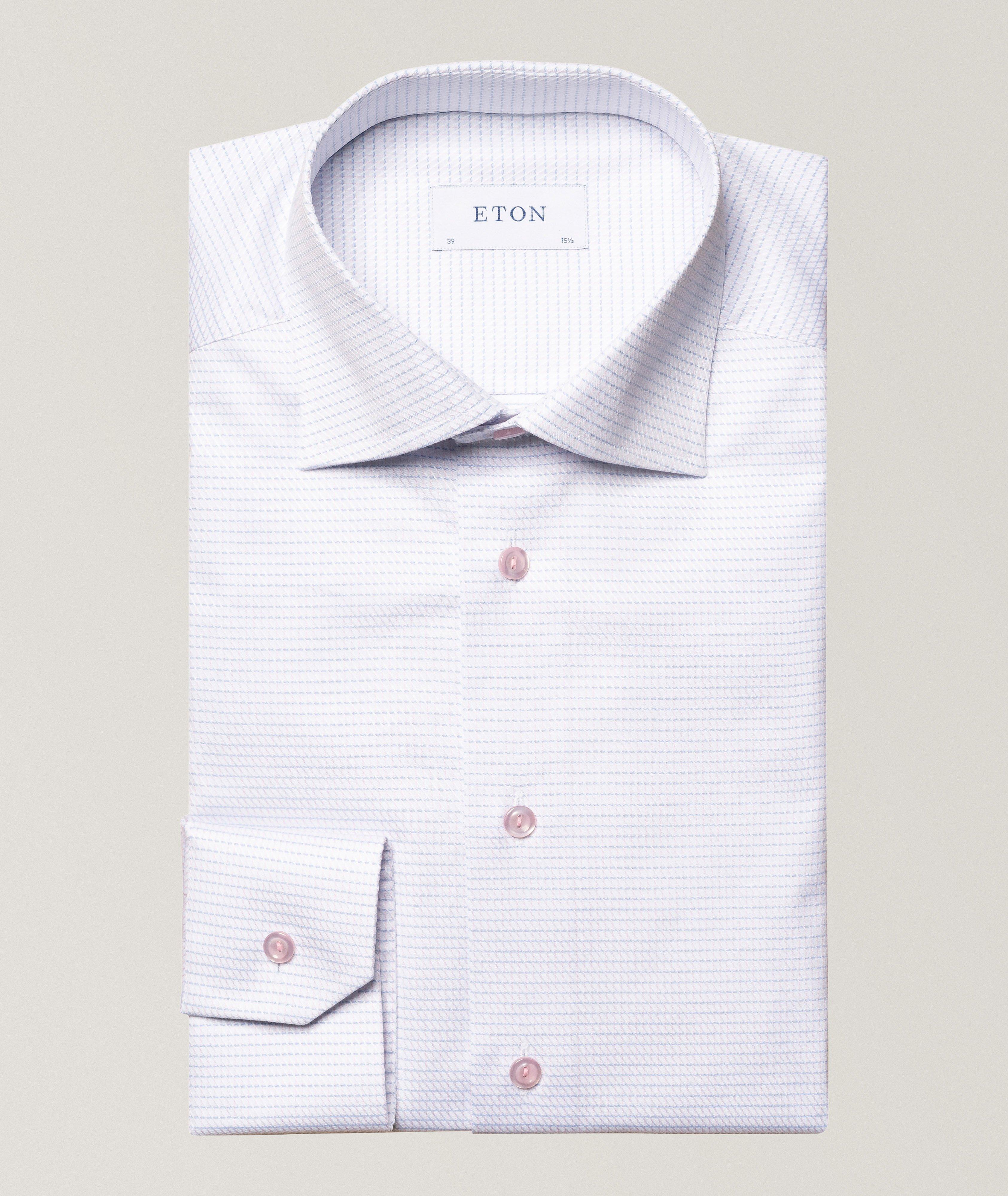 micro check shirt