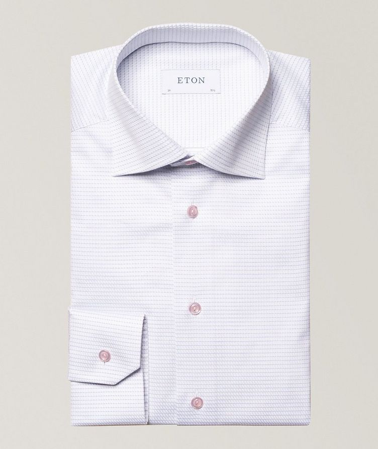 Slim Fit Dotted Micro Check Shirt image 0